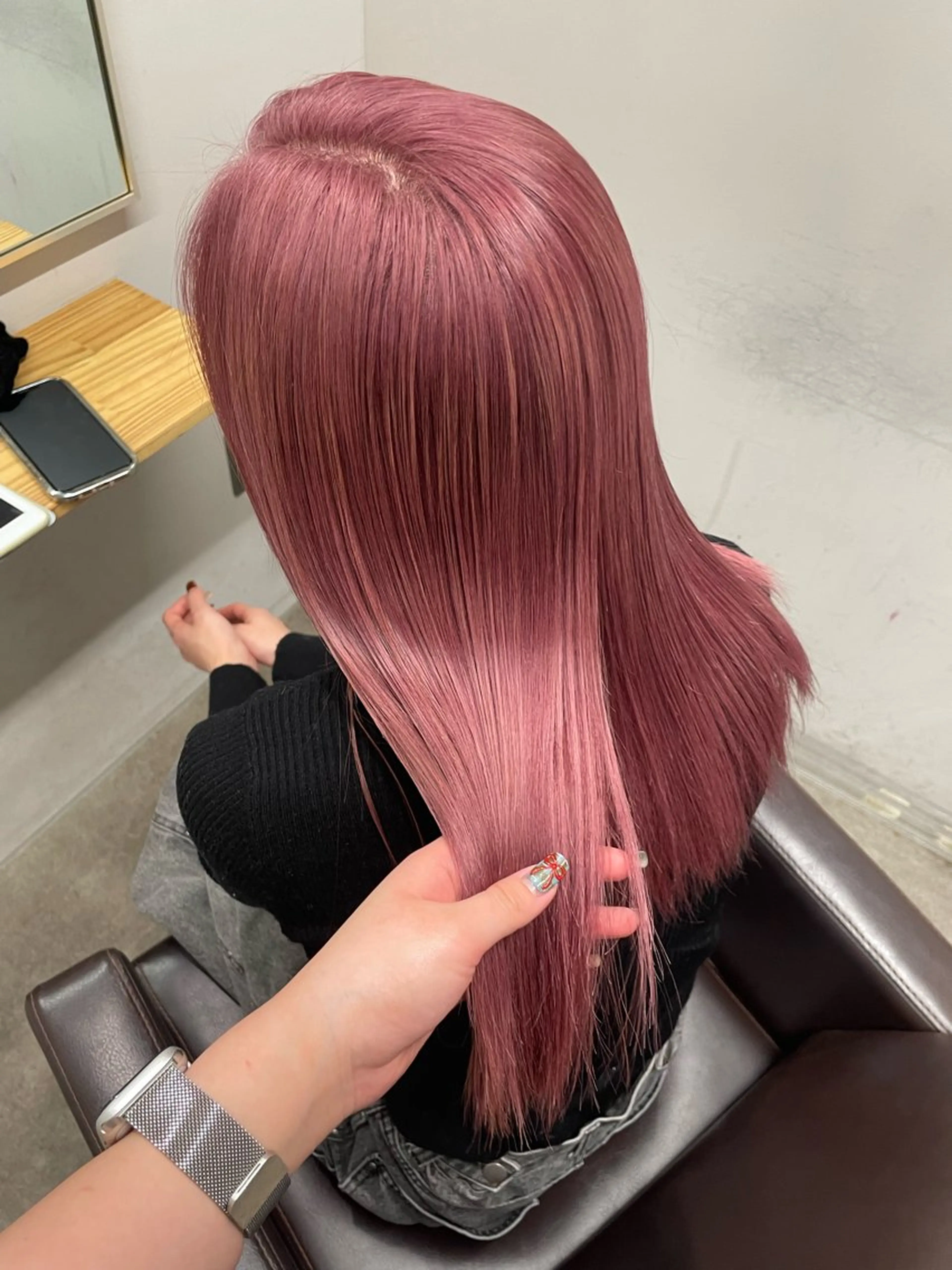 ロング カラー カット ヘアカラー トリートメント REINA ISHIDOのヘアスタイル