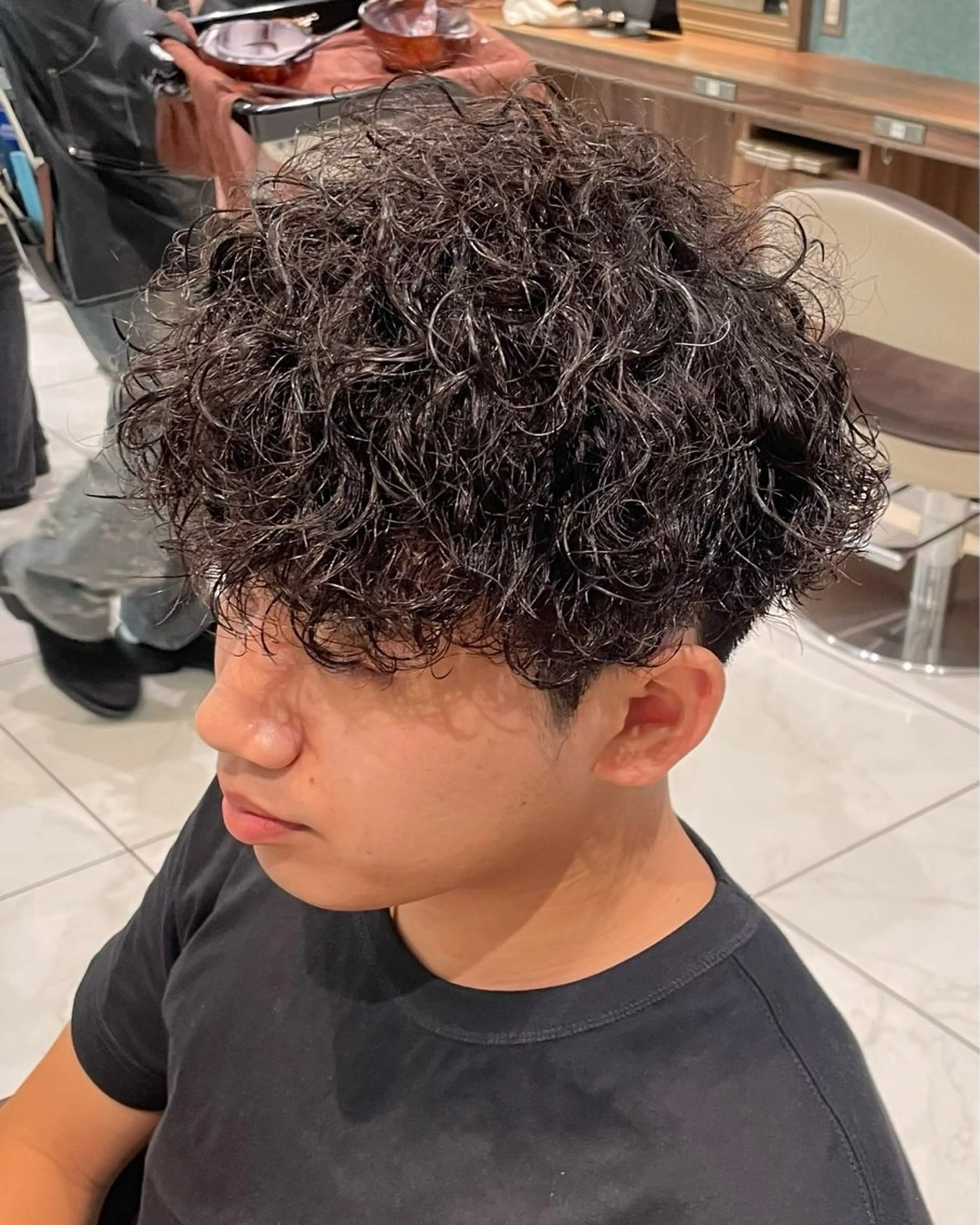 パーマ メンズ 【メンズ特化】メンズ カットパーマ✨レオのヘアスタイル