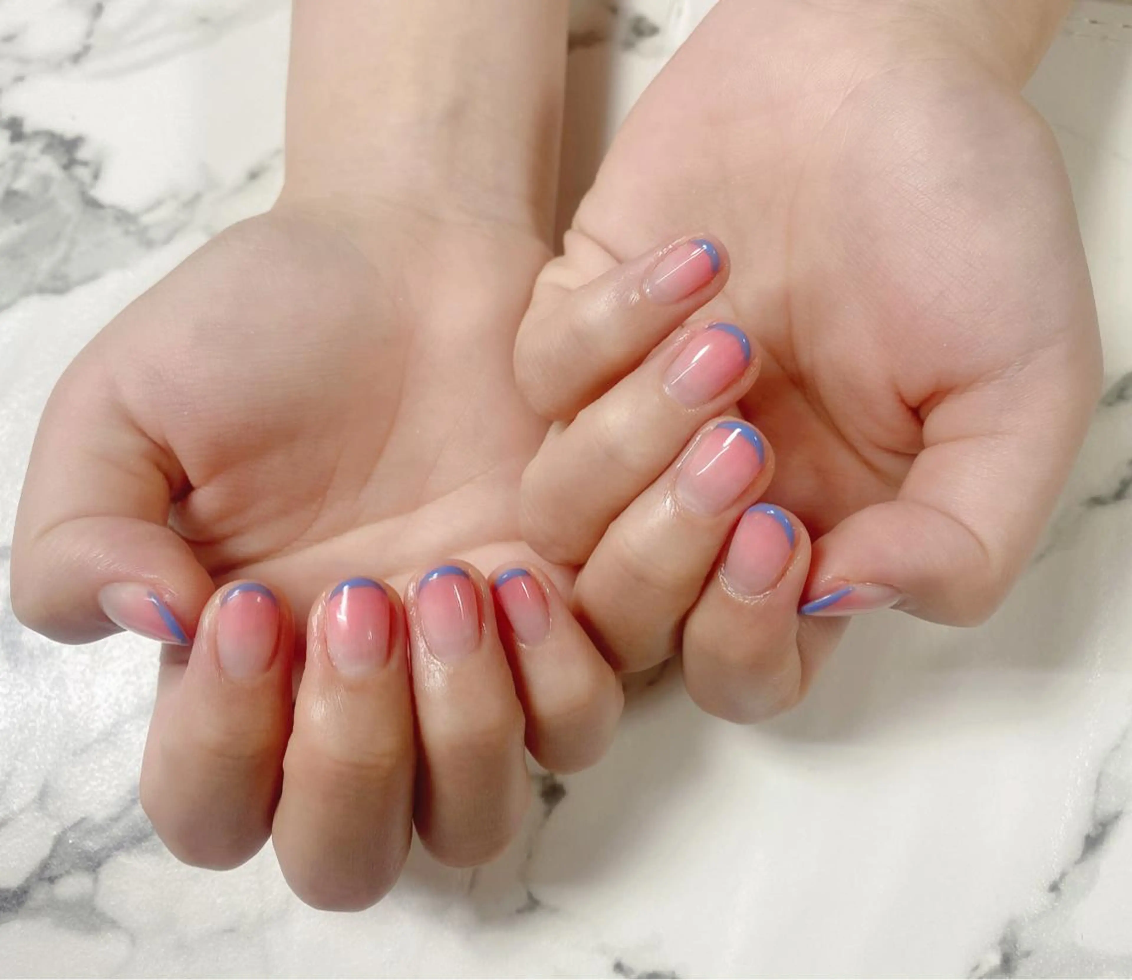 ロング カラー ネイル Q Free nailsのネイルデザイン