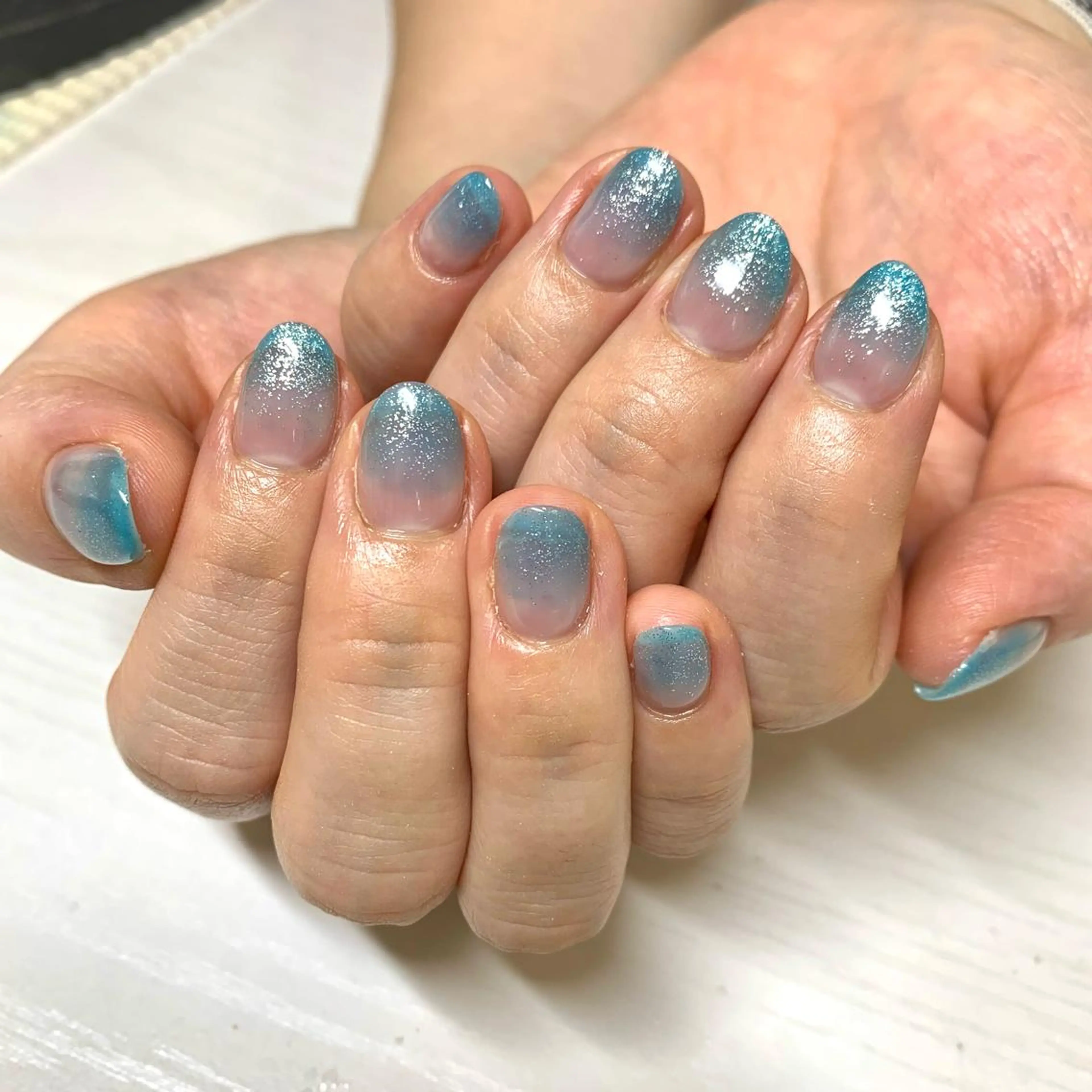 ネイル ハンドネイル καρδιά -ｶﾙﾃﾞｨｱ-のネイルデザイン