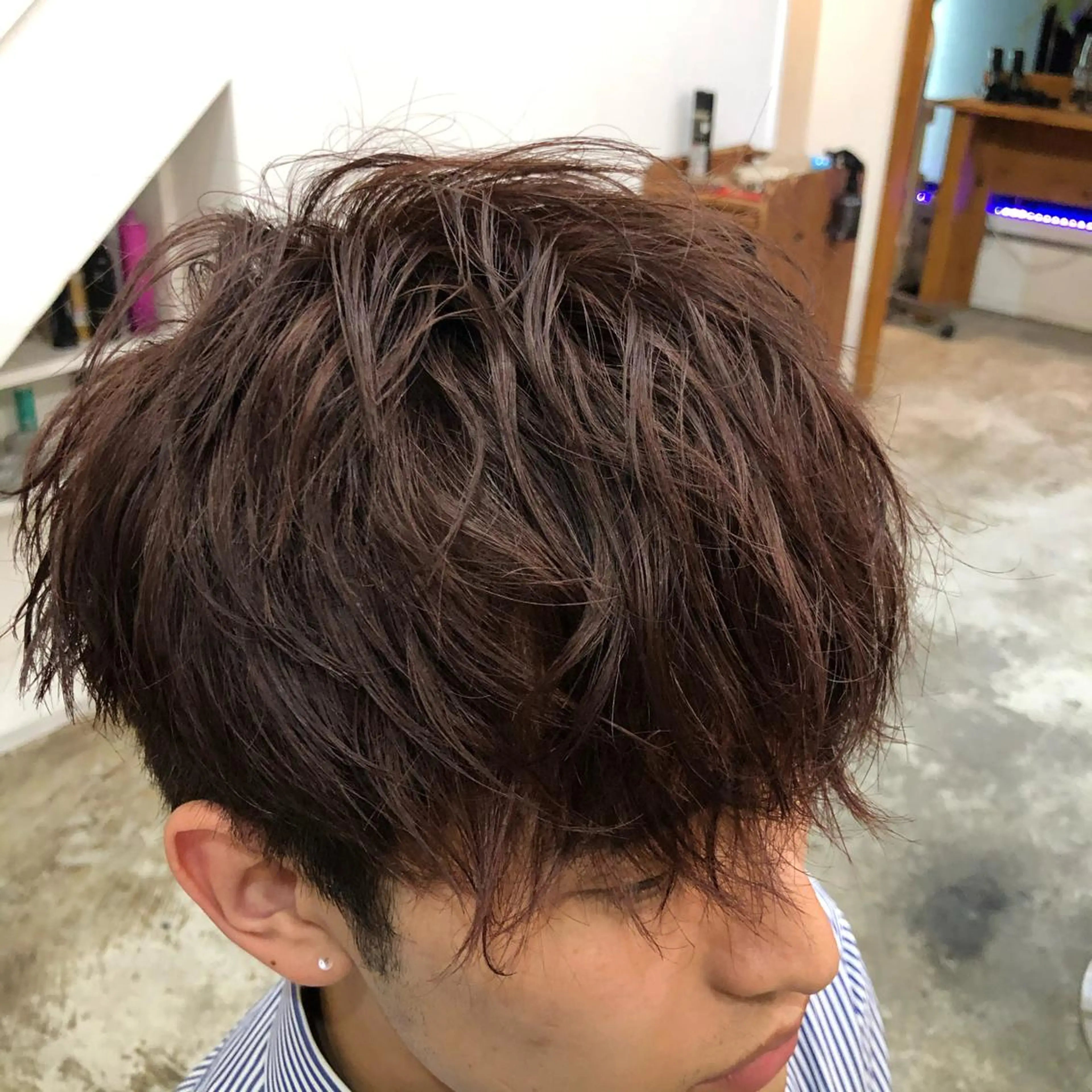 カラー メンズ esu心斎橋所属・esu☀️勇美☀️ 髪質改善ストレートのヘアスタイル