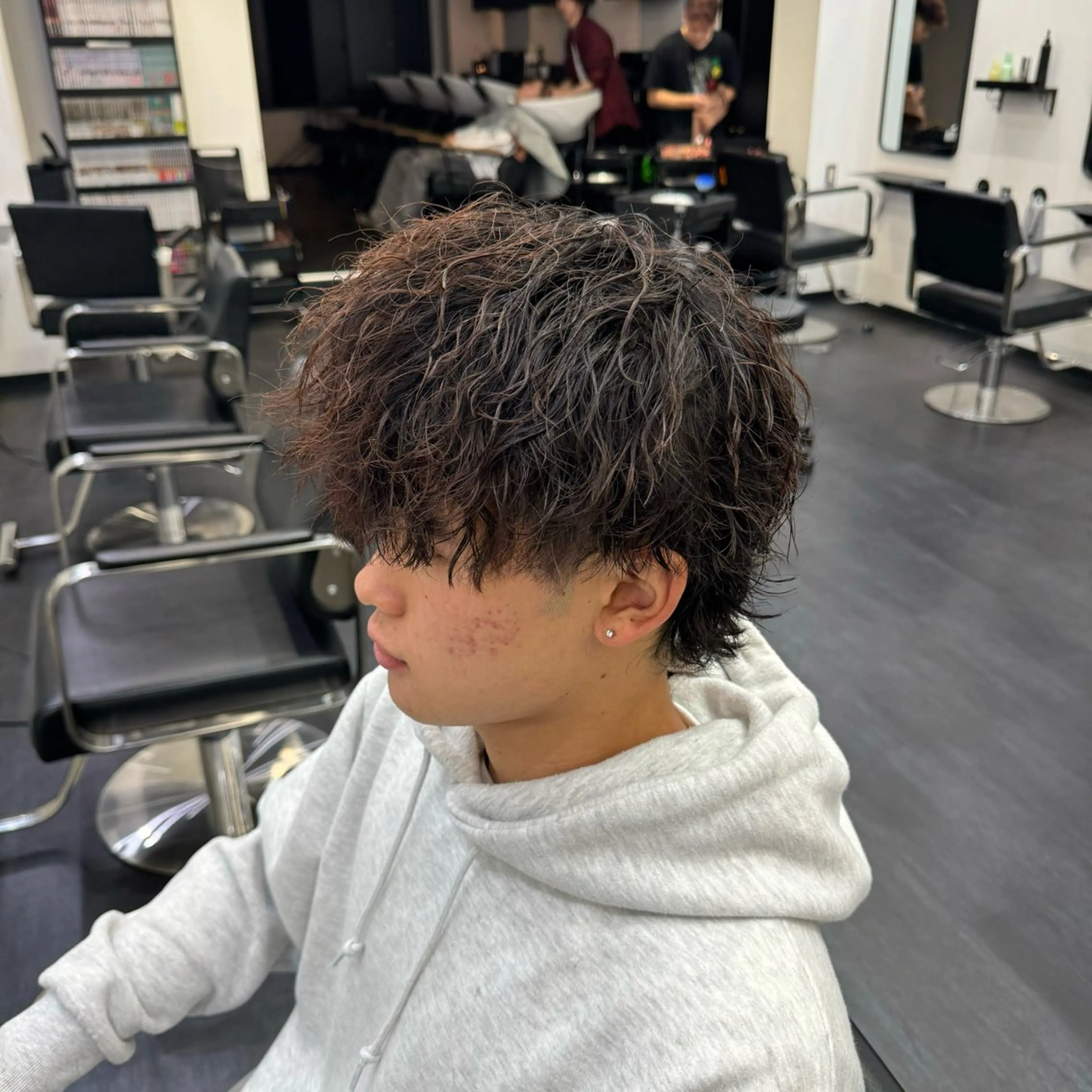 ショート パーマ メンズ カット パーマ ✨メンズ特化✨鈴木 遼太のヘアスタイル