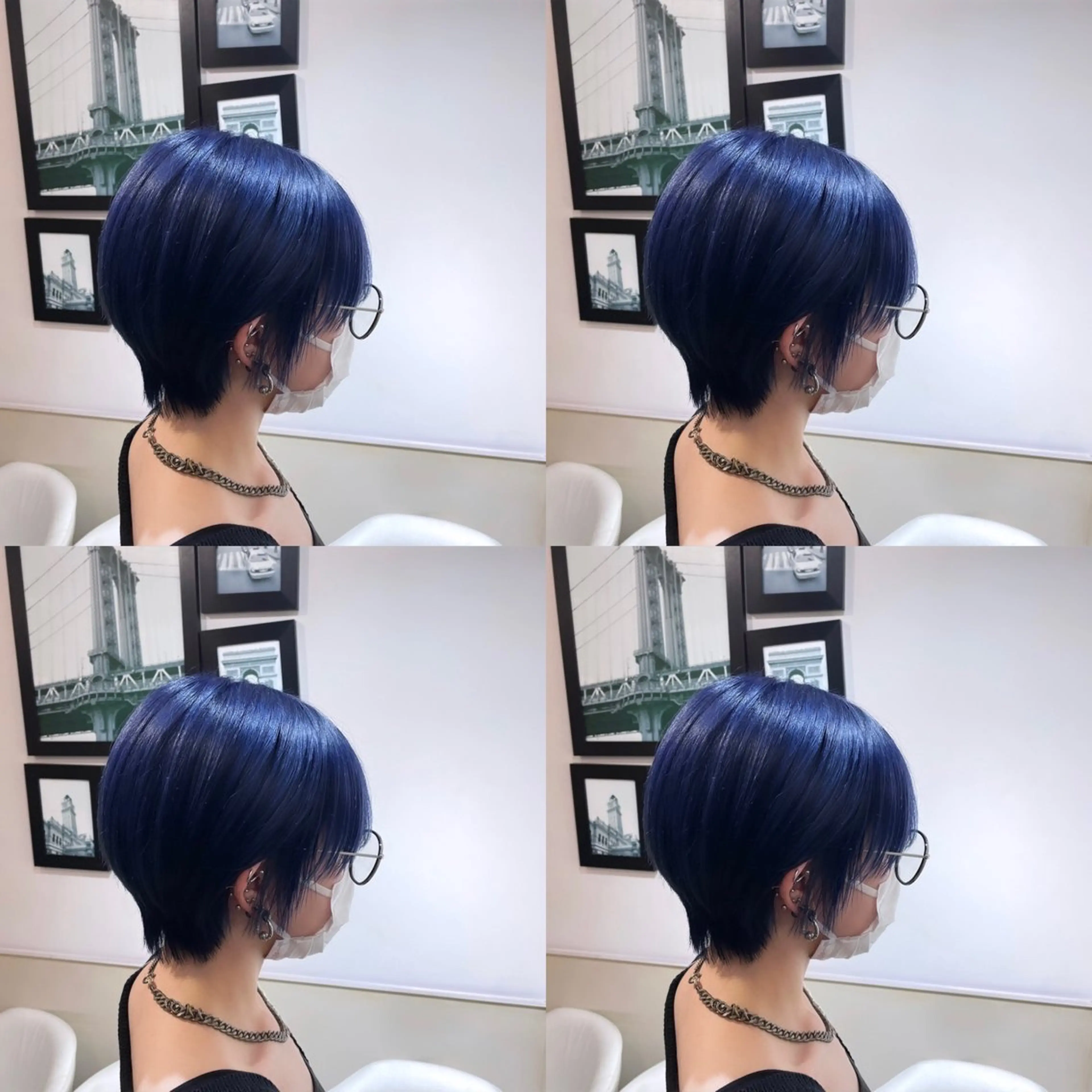 ショート カラー ネイビーカラー 🌟トップデザイナー 高橋🌟のヘアスタイル