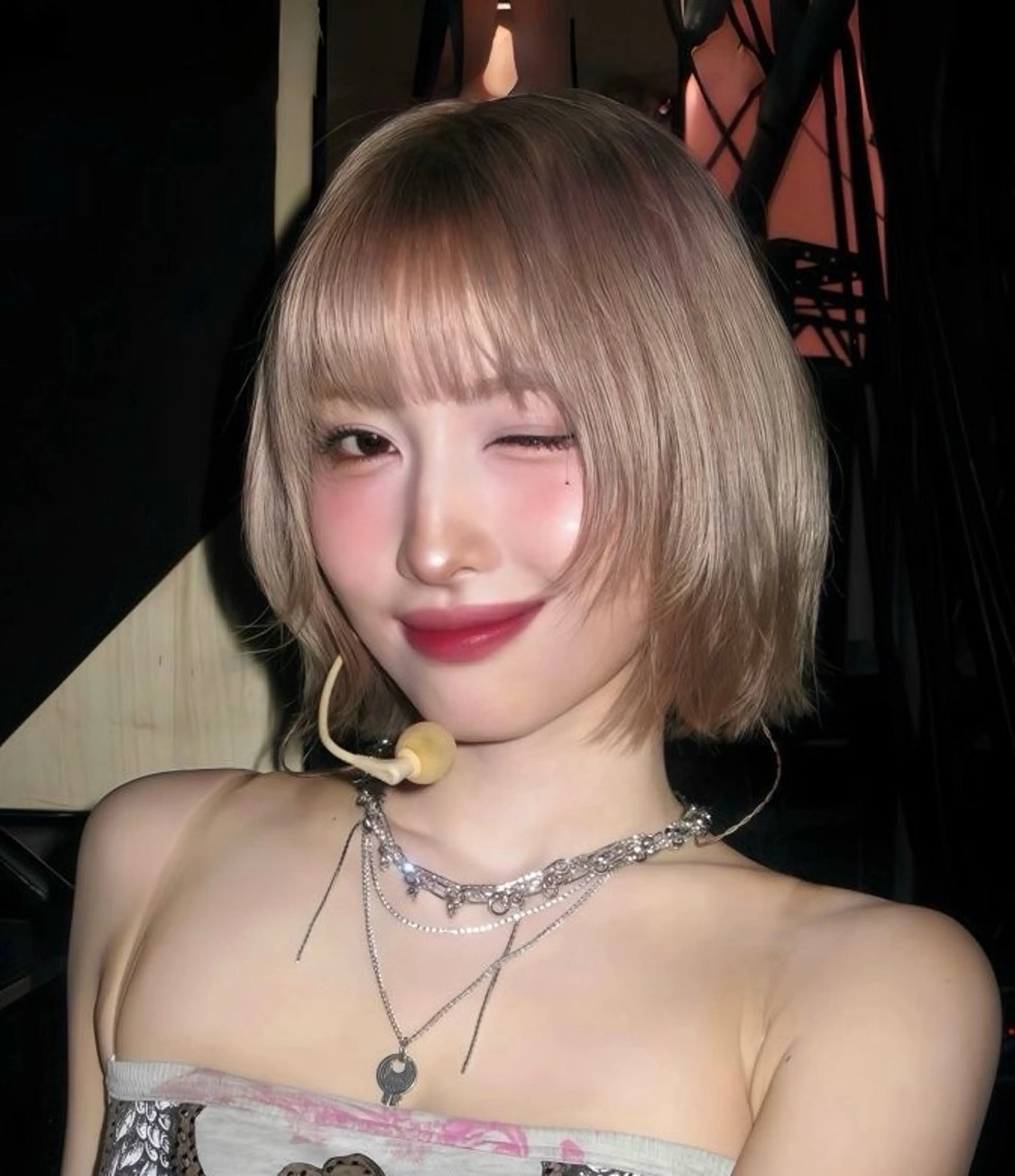 ミディアム ベージュ⟡˖ブリーチ ˖ ࣪⊹あずきのヘアスタイル