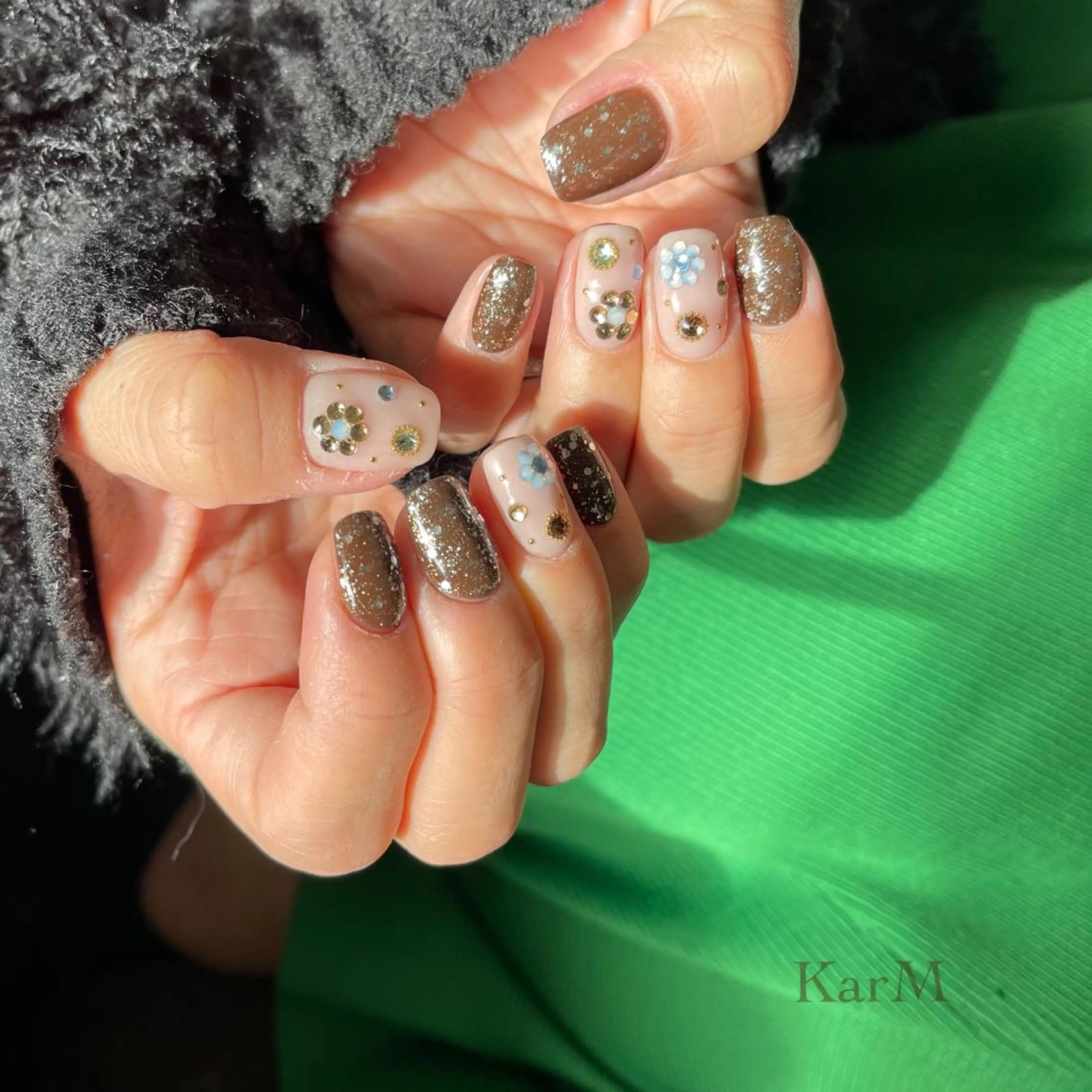 ネイル アートネイル オーロラネイル チークネイル フットネイル フレンチネイル ハンドネイル ogino karinのネイルデザイン