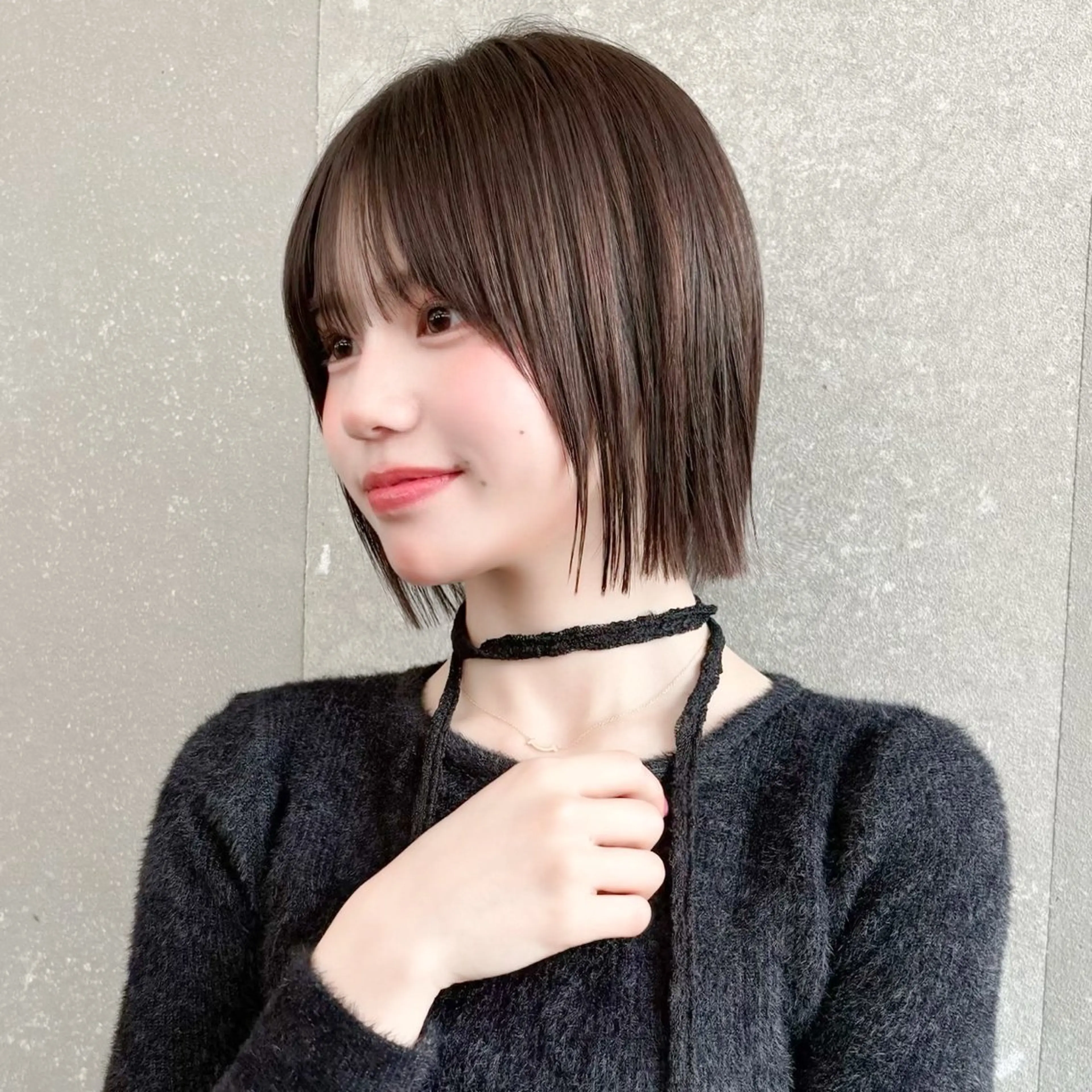 ショート ボブレイヤー ボブ レイヤーカット Lond espoir所属・韓国レイヤー／似合わ せ／nazuna🩵のヘアスタイル