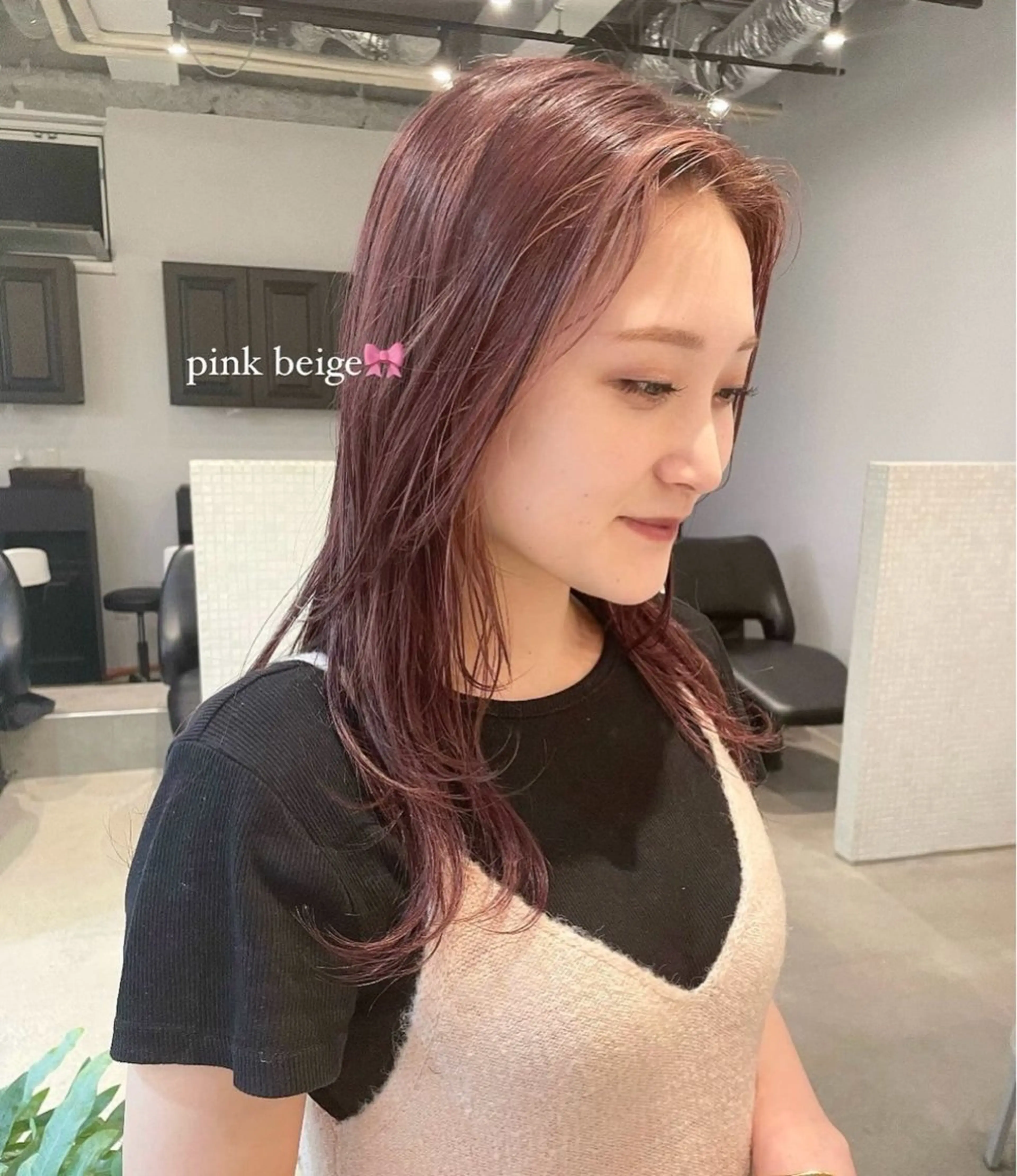 ミディアム カラー ブリーチ カットモデル募集 nanami‪ ꪔ̤のヘアスタイル