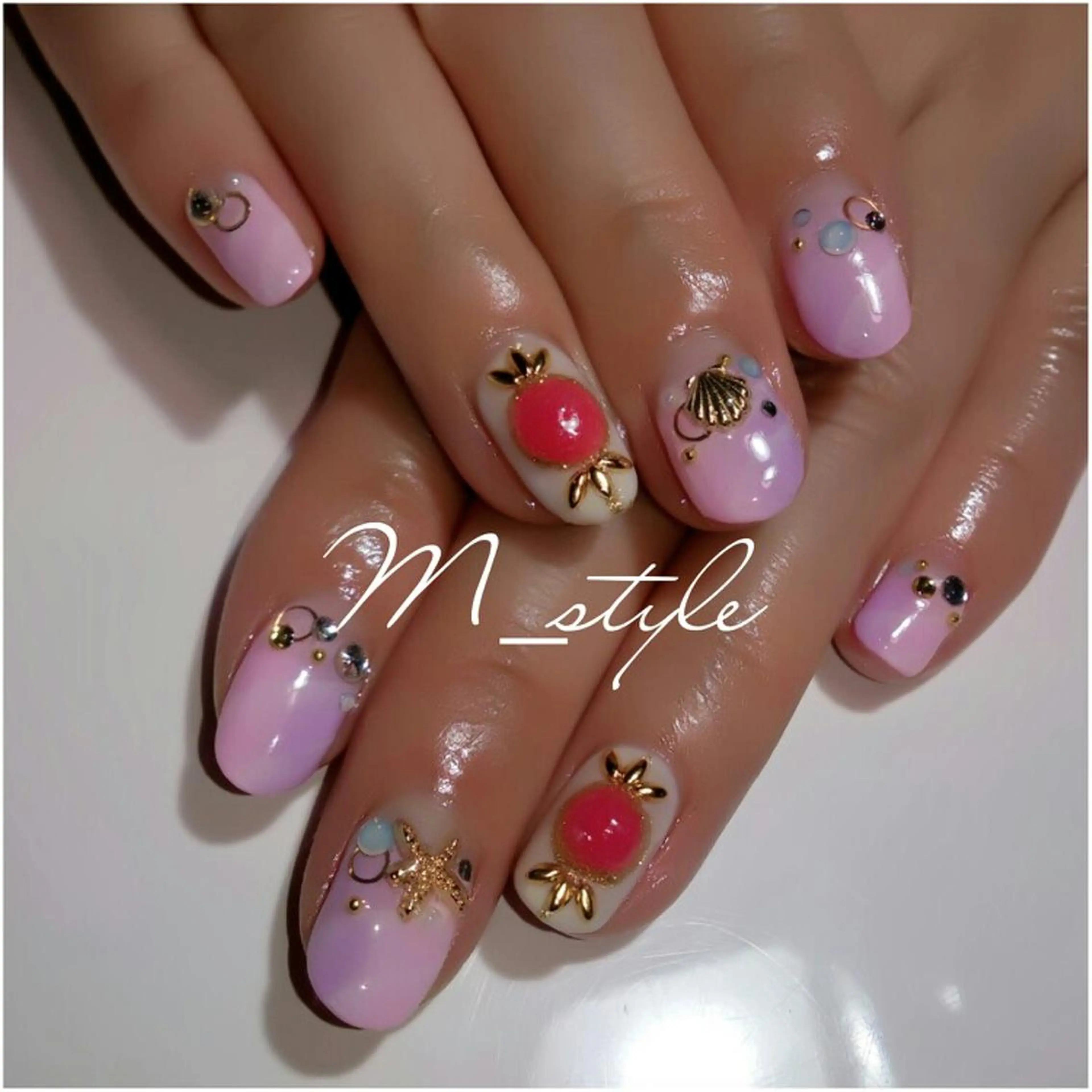 ネイル 下妻市ﾈｲﾙｻﾛﾝ M_styleのネイルデザイン