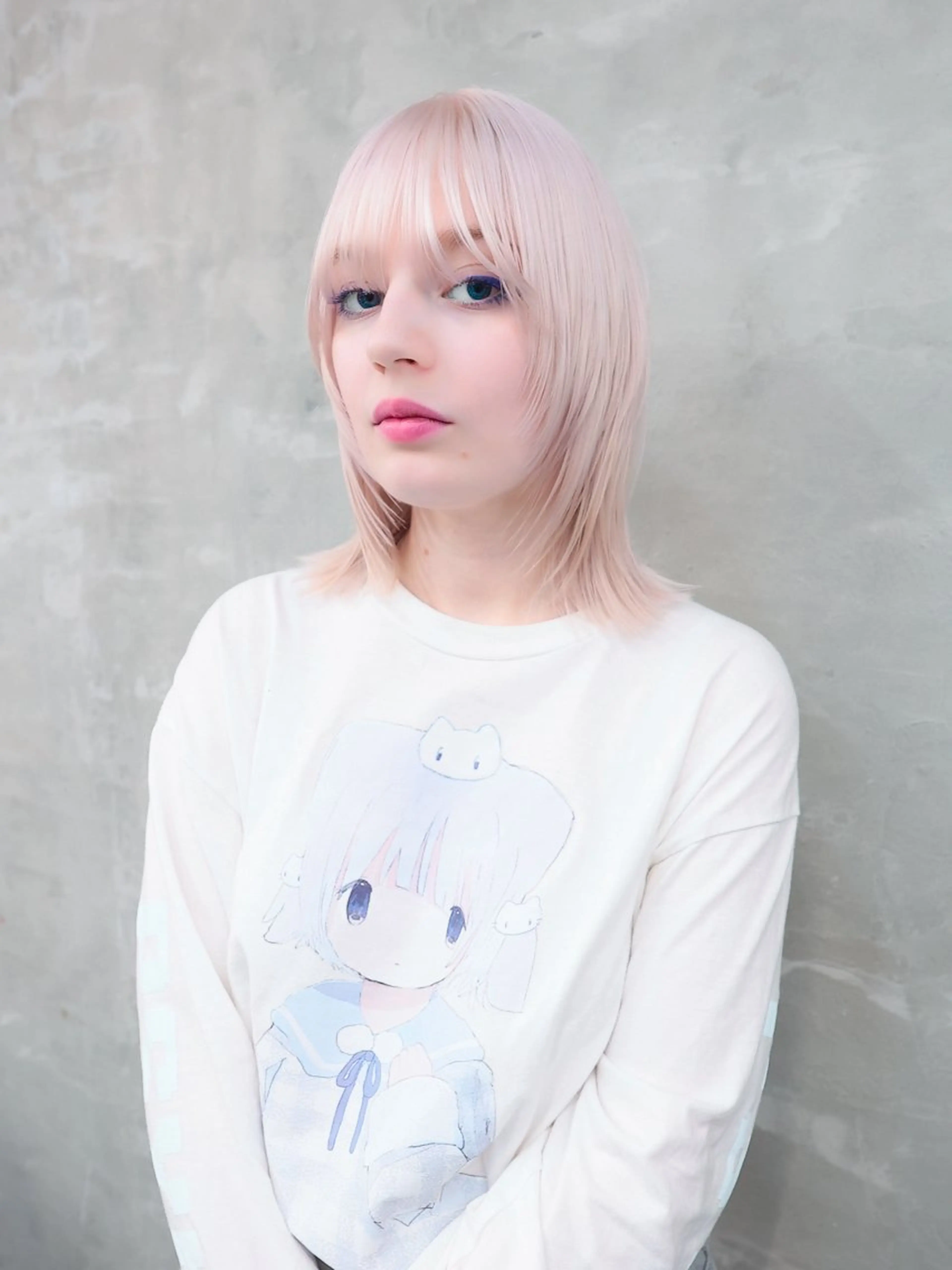 ショート ヘアカラー トリートメント wotaku.ヲタク所属・🌙艶ハイトーン/ ミユウのヘアスタイル