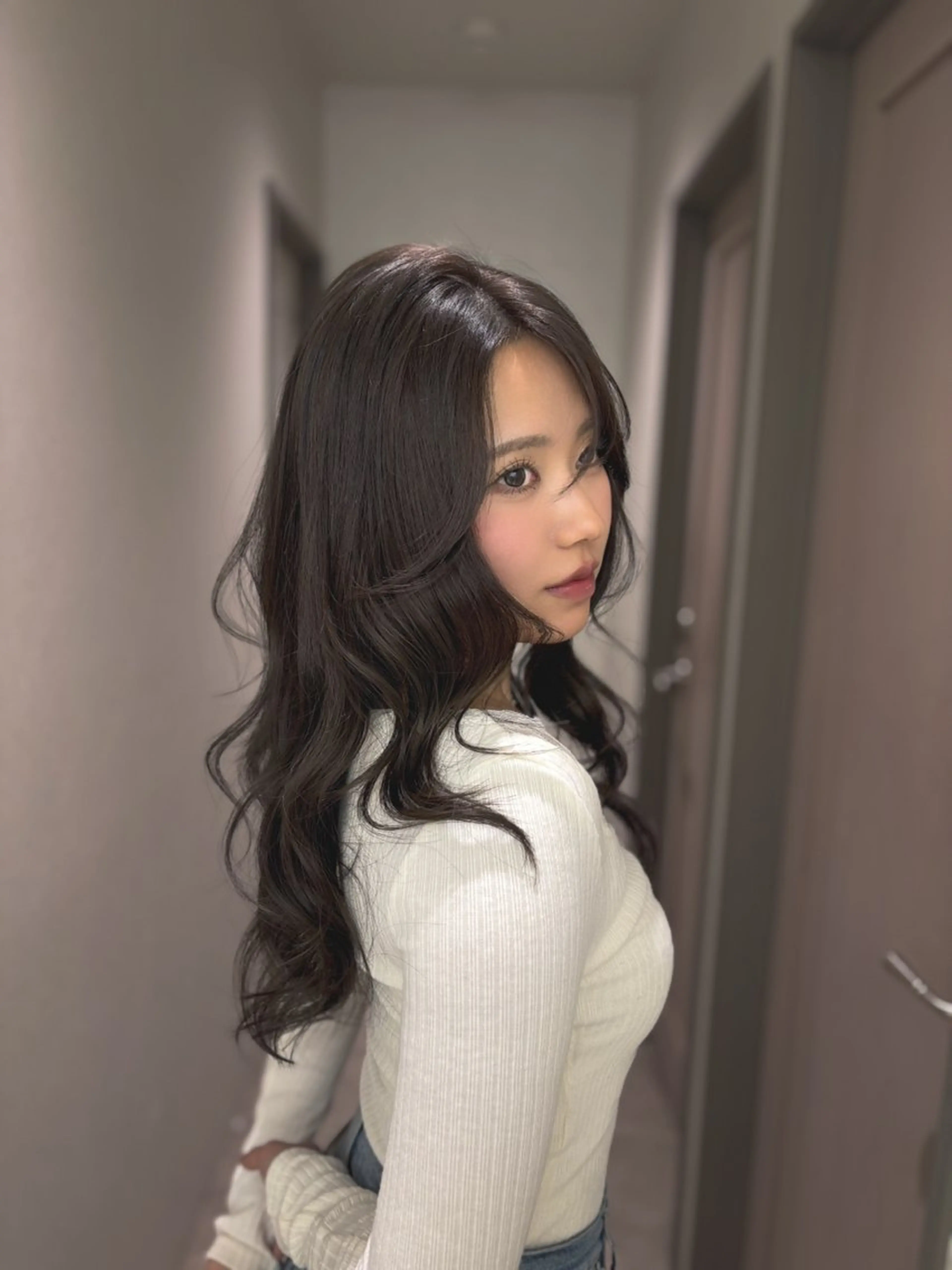 ロング カラー COA  ginza所属・🫧無料カットモデル 韓国透明感カラー🫧のヘアスタイル