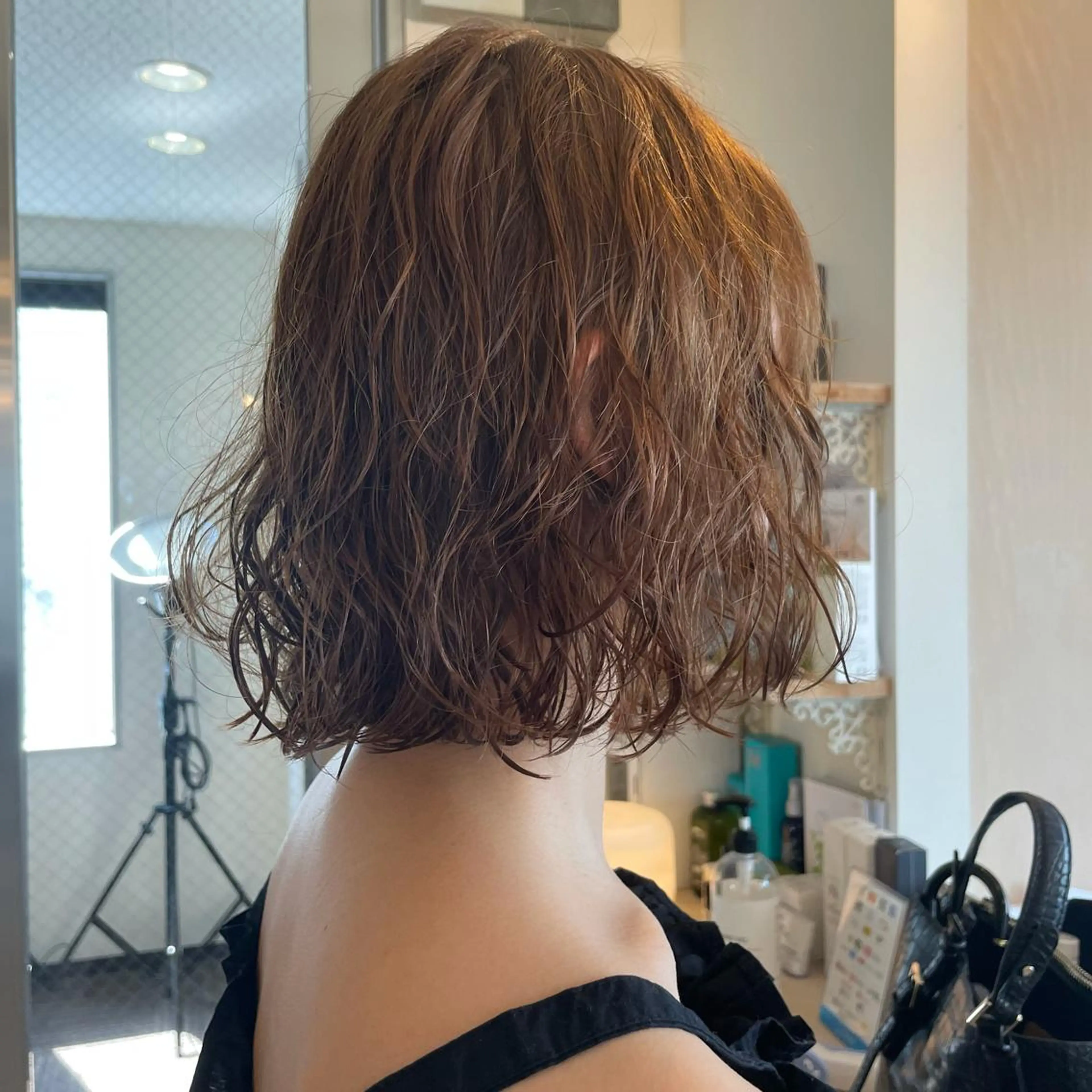 ショート カラー ベージュカラー ボブウルフ／ボブ Satsuki【名駅のヘアスタイル