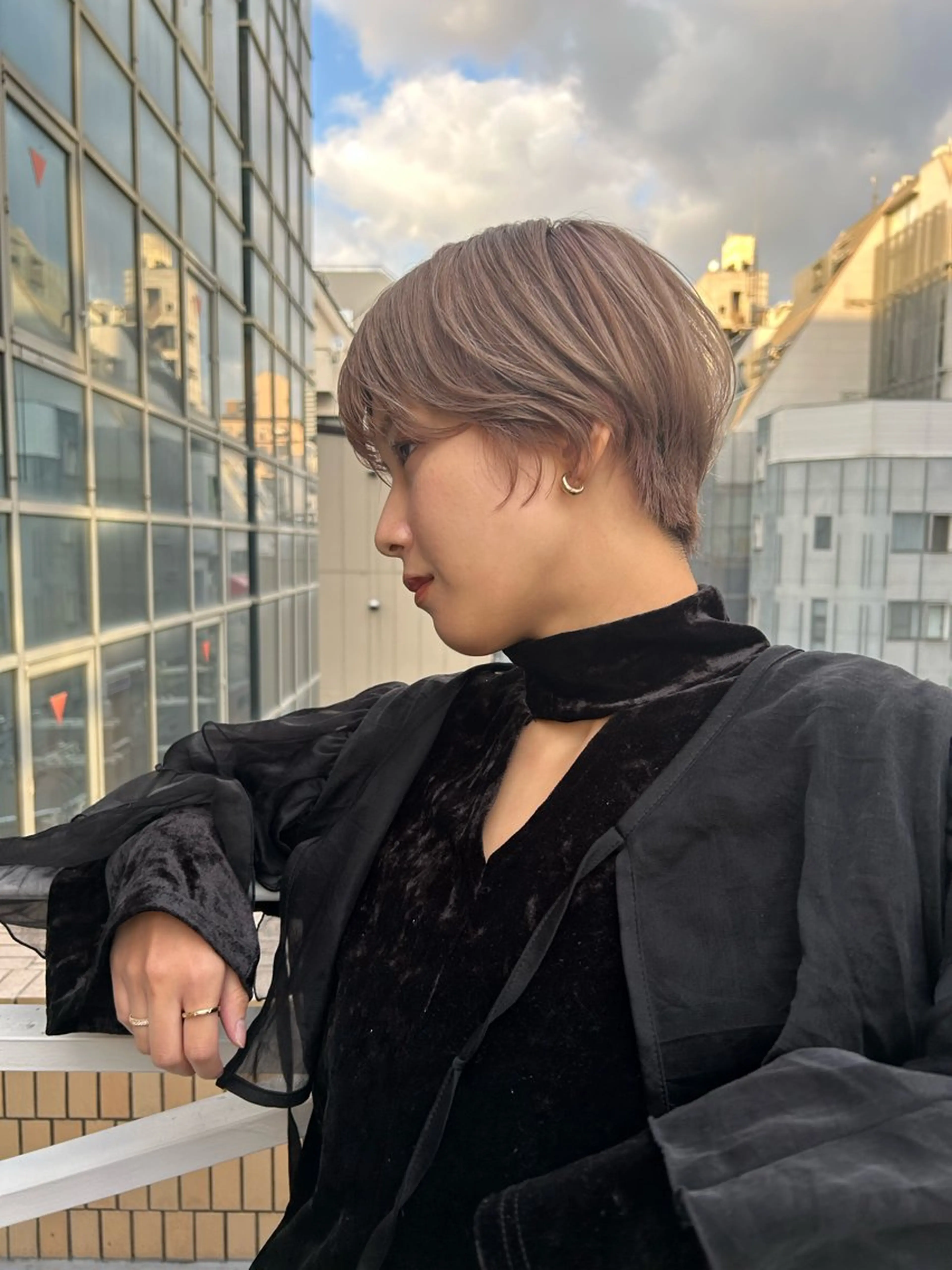 ショート カラー カット ヘアカラー トリートメント ショート/ボブ/ 心斎橋/宮脇美奈のヘアスタイル