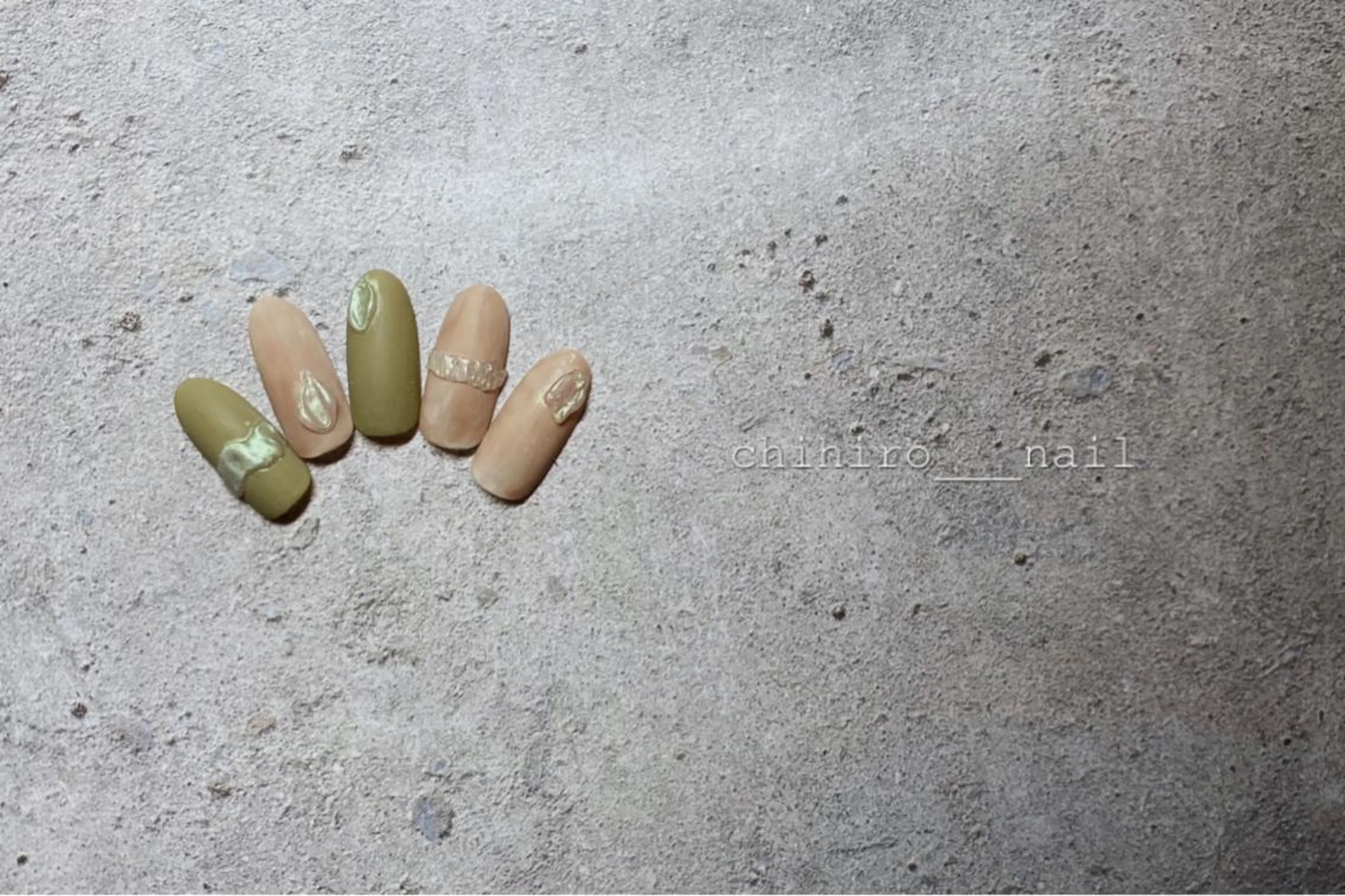 ミディアム カラー ネイル アートネイル フレンチネイル ジェルネイル マグネットネイル ニュアンスネイル ハンドネイル beauty salon ma'am所属・chihiro 小路ネイルのネイルデザイン