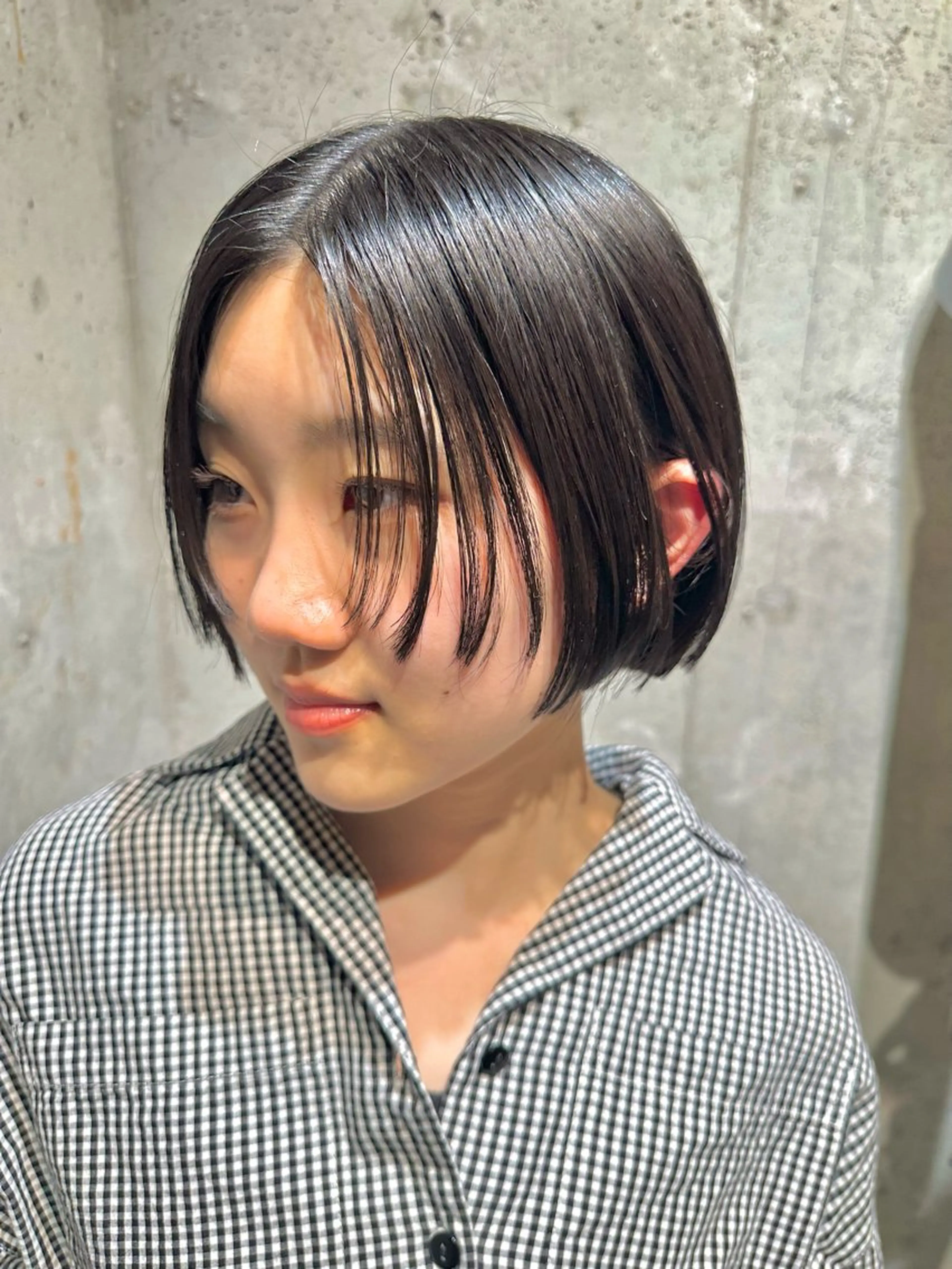 ショート ボブ 顔周りカット カット Mado Tsujido所属・小野江 祐李のヘアスタイル