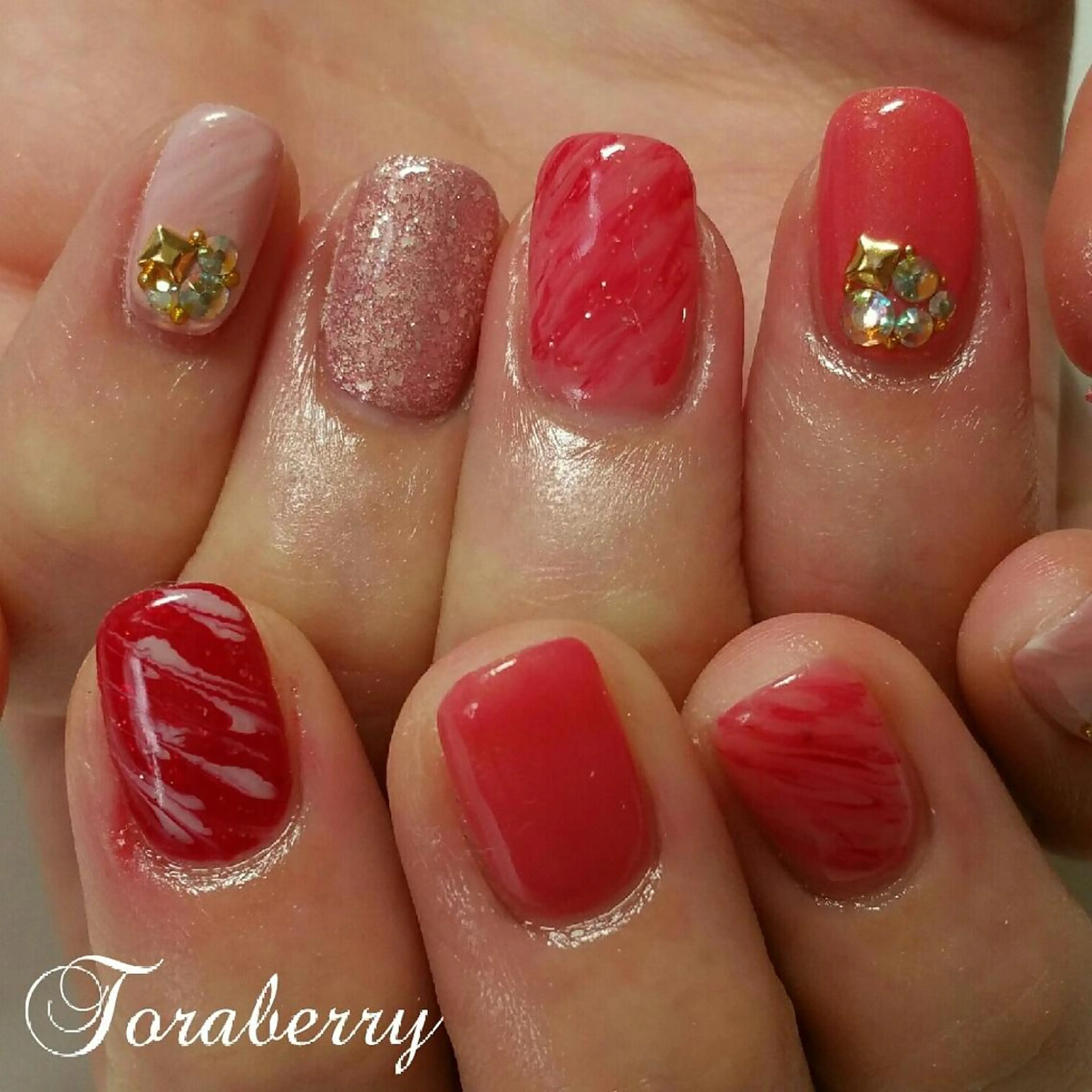 ネイル 大理石ネイル(マーブル) ネイリスト なつみのネイルデザイン