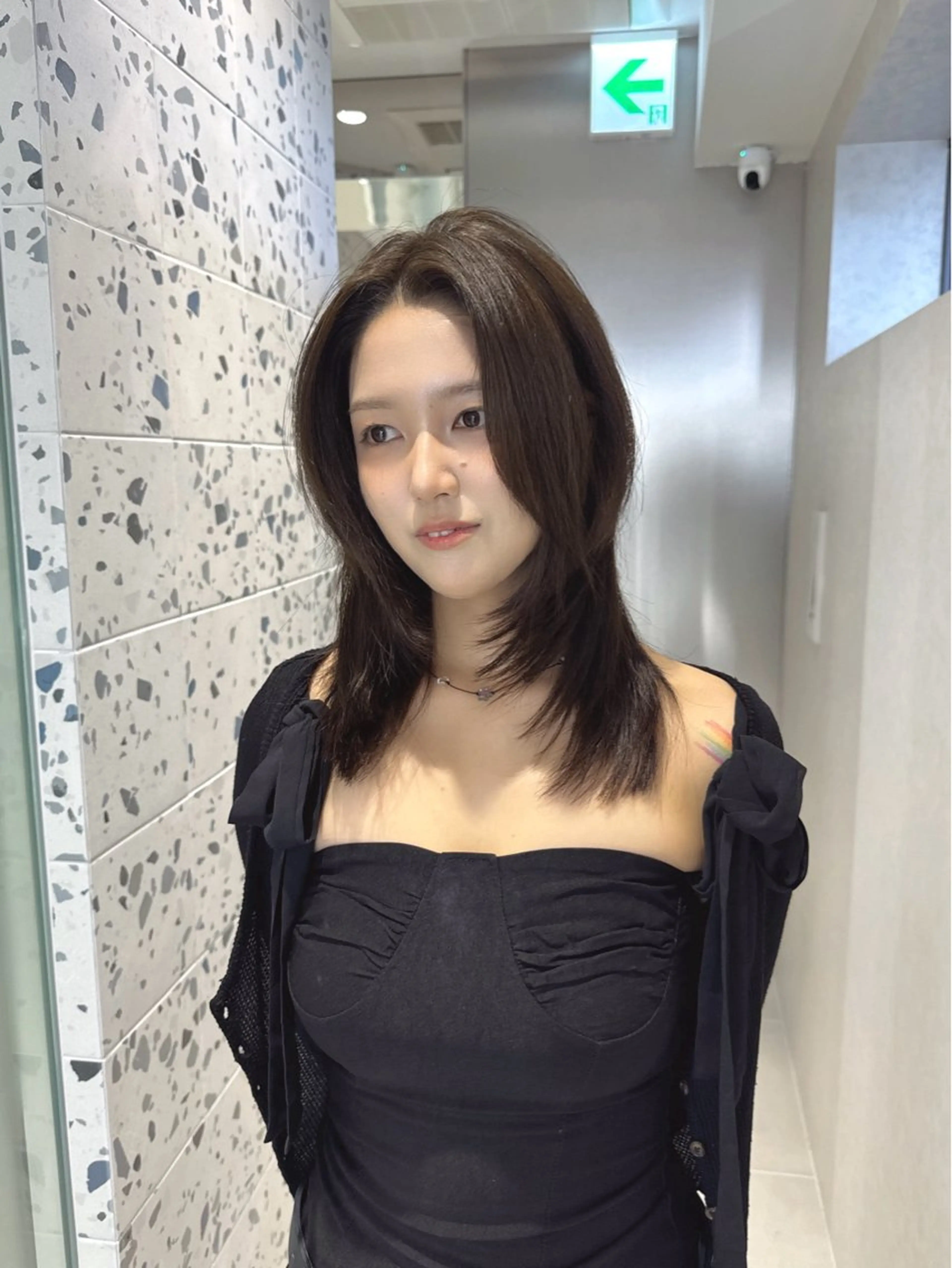 セミロング カラー ベージュカラー ブリーチ ブラウンカラー ブラウンベージュ ブリーチなしカラー カット ヘアカラー トリートメント LUMO所属・矢野 晃平のヘアスタイル