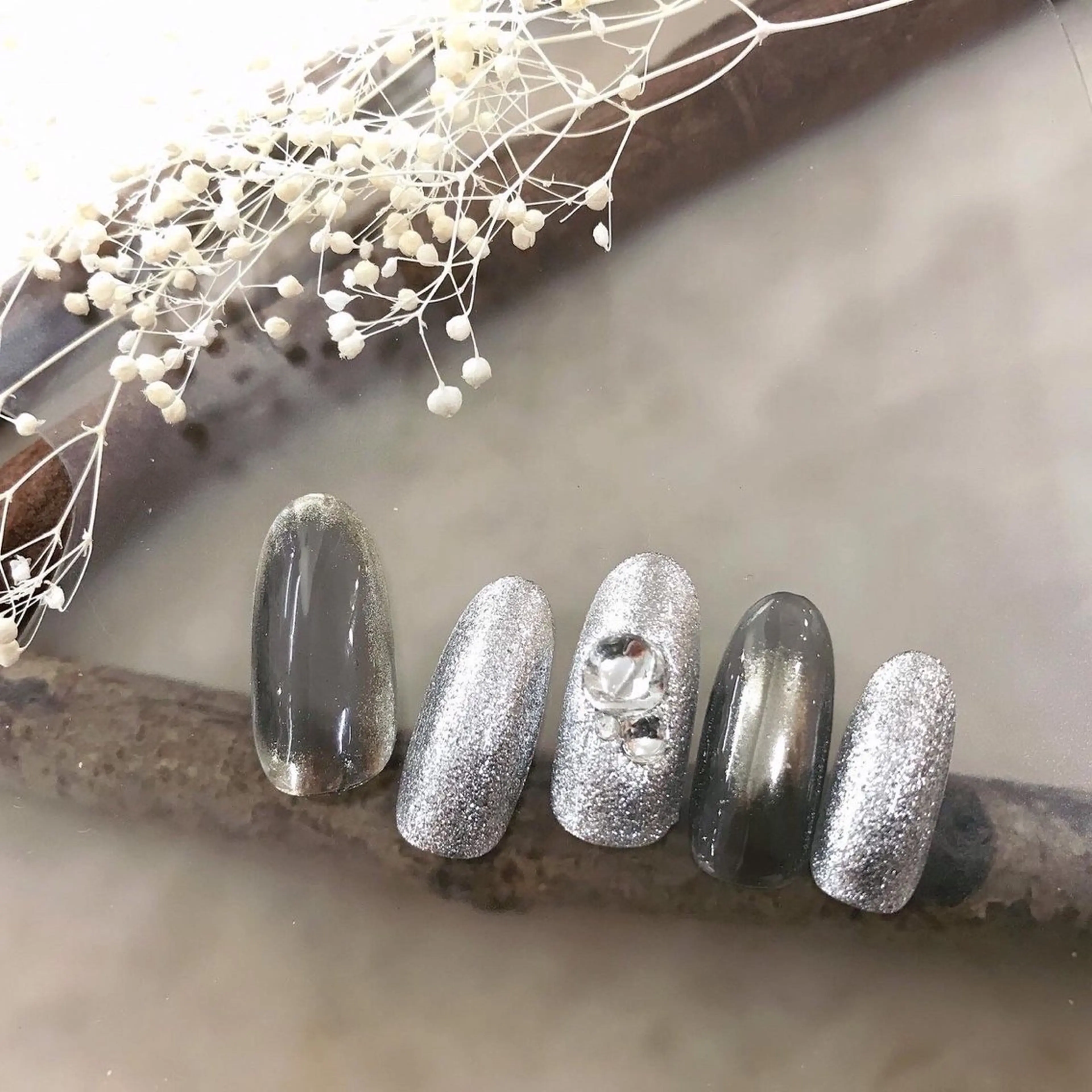 メンズ ネイル アートネイル ネイルチップ ⭐︎休業中の練習⭐︎ JNA認定講師髙橋のネイルデザイン