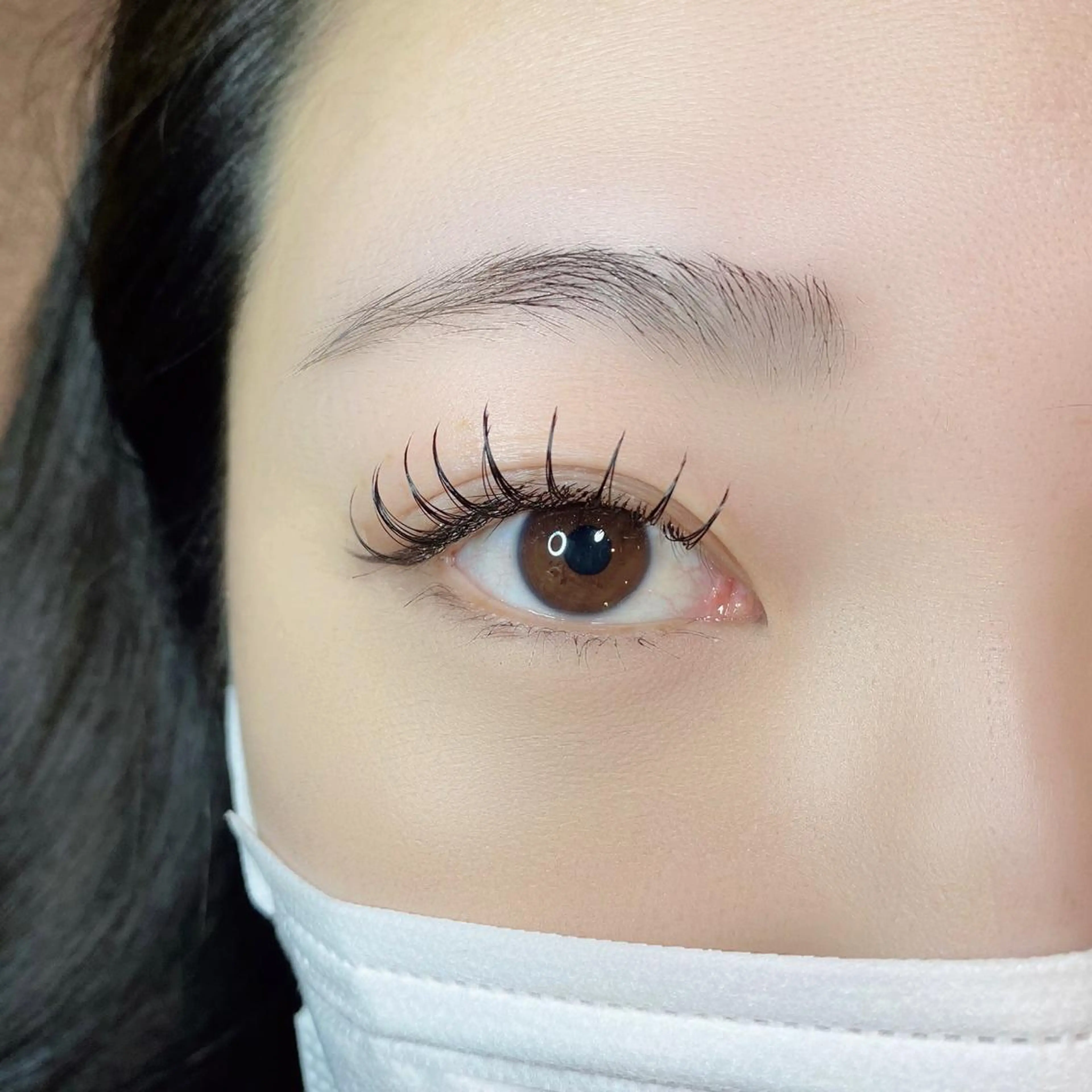 マツエク・マツパ 束感まつ毛 フラットラッシュ マツエク LaLa Peachのマツエク・マツパデザイン