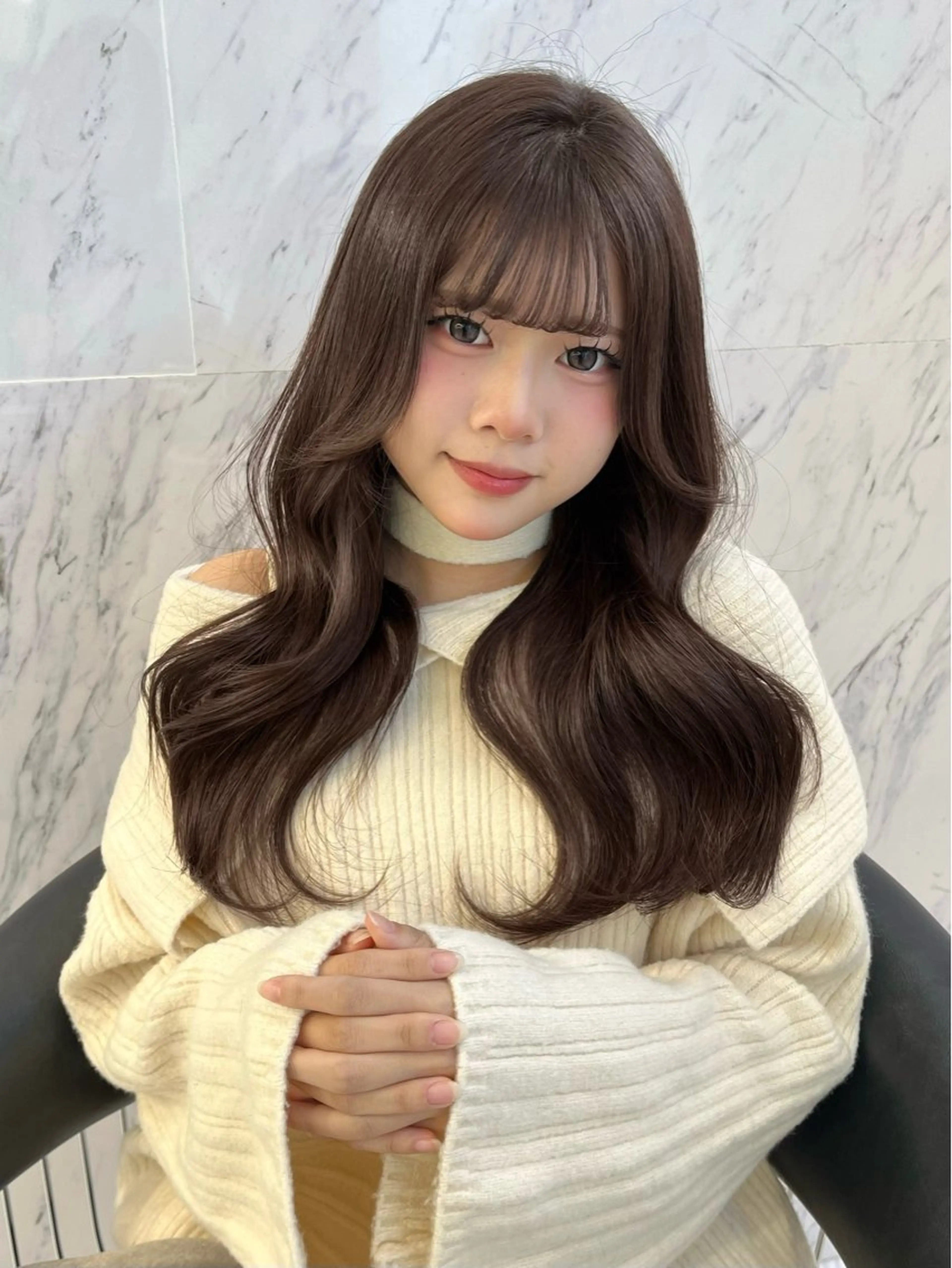 ロング カラー ヘアカラー ParveMix ♡白神みやびのヘアスタイル