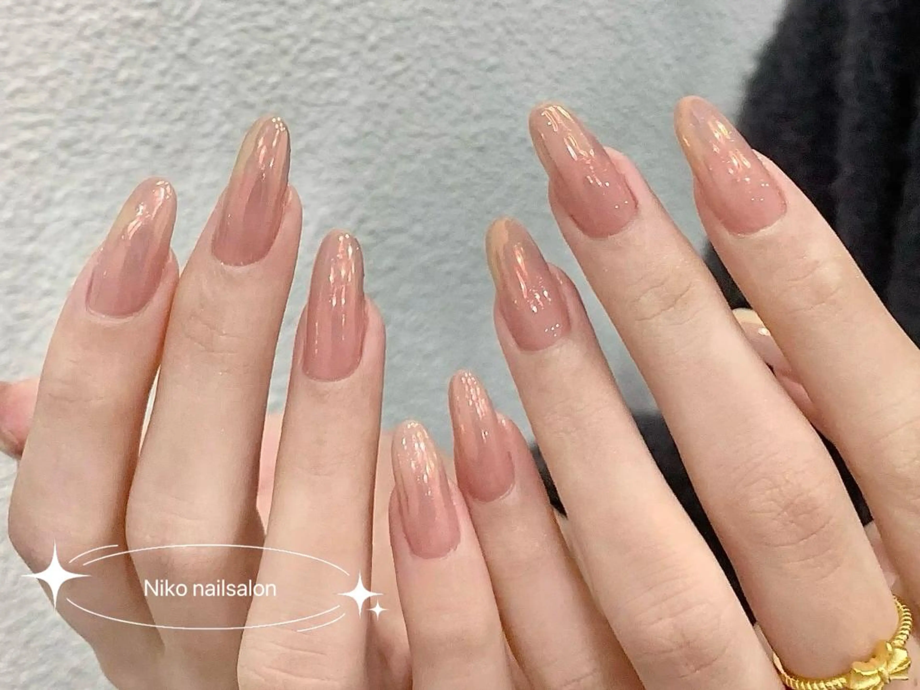 ネイル 長さ出し フットネイル フレンチネイル ジェルネイル ガラスフレンチ サカモト リナのネイルデザイン