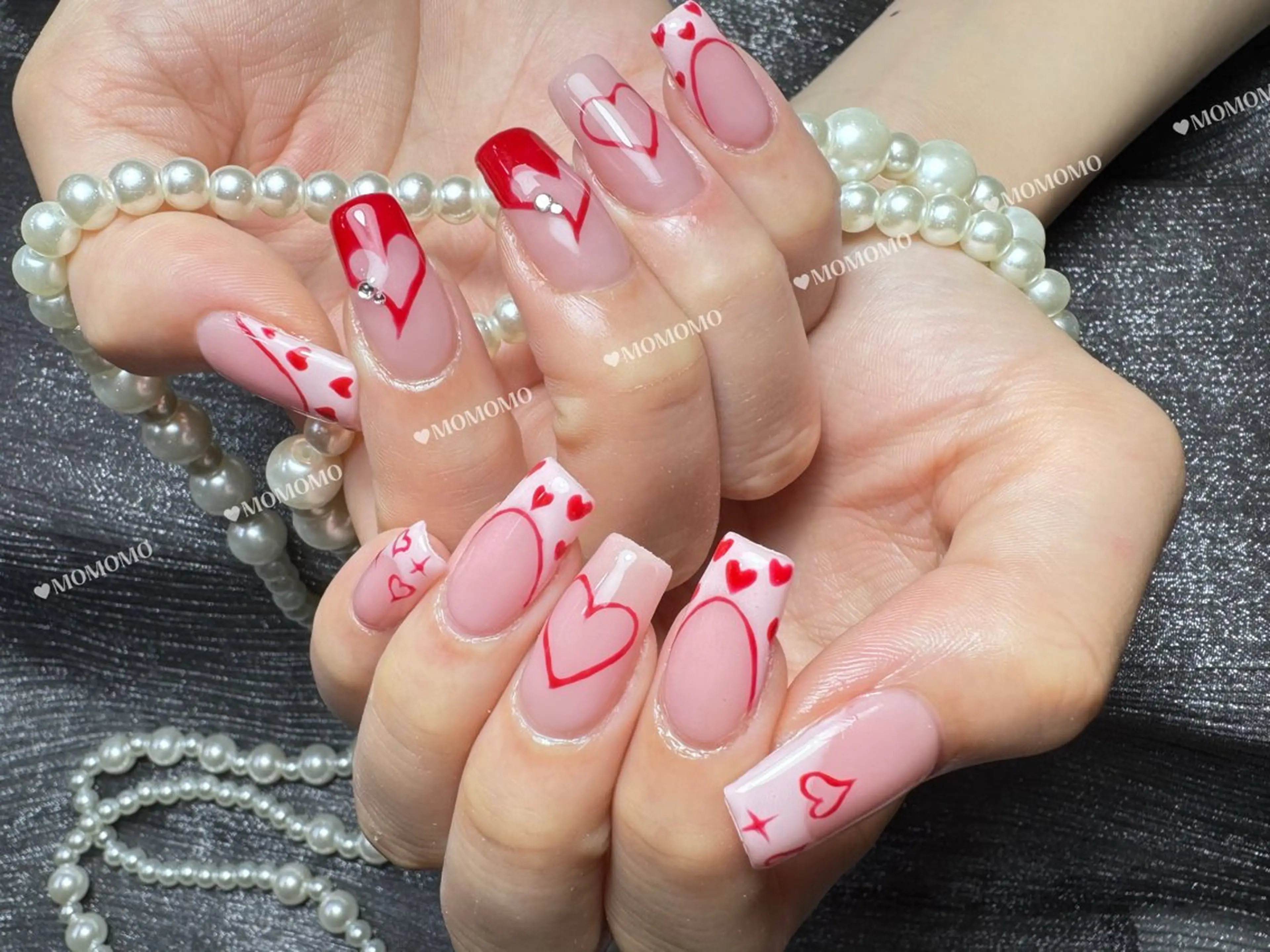 ネイル アートネイル ハンドネイル MOMO nail所属・NIITSU 川崎のネイルデザイン