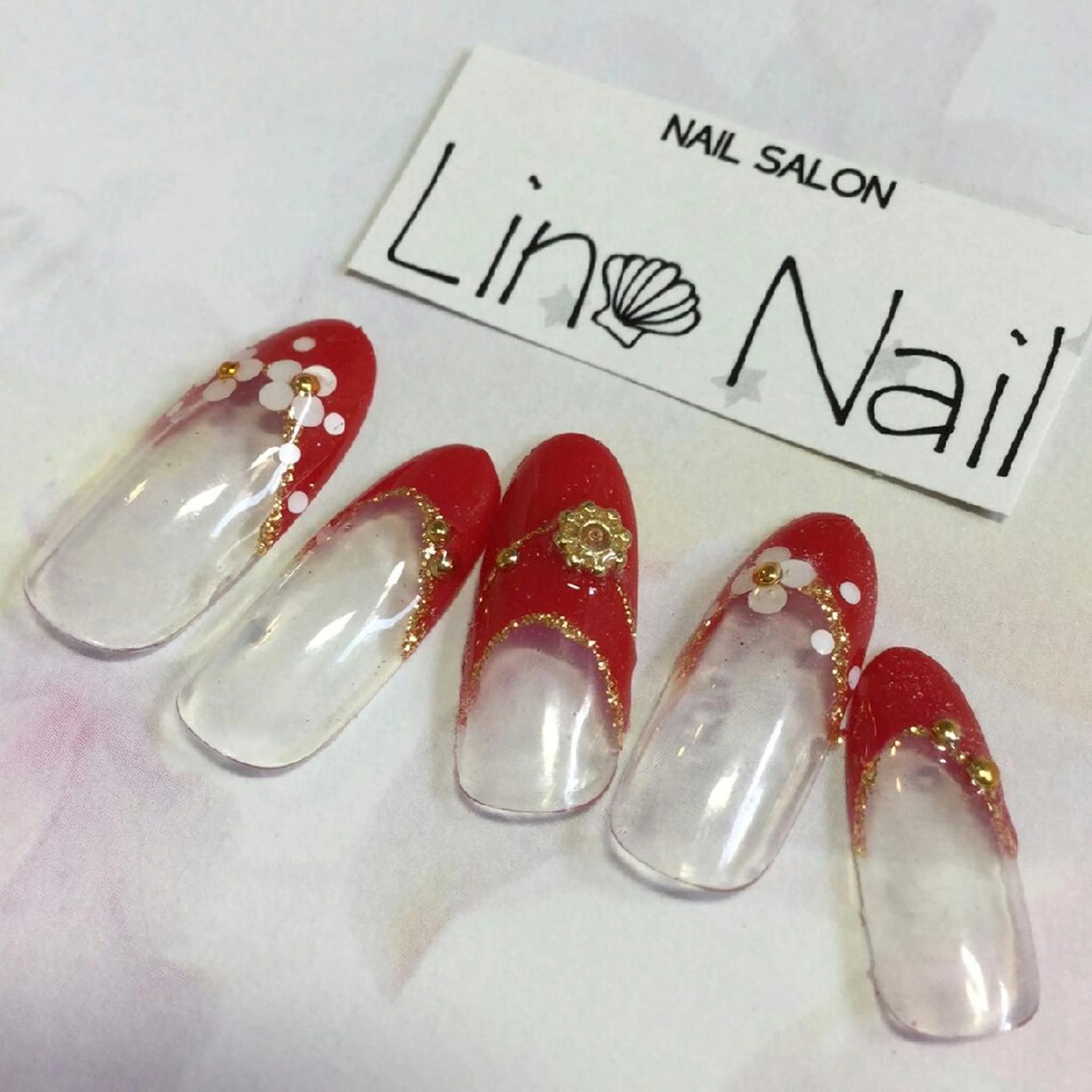 ショート カラー ミディアム ネイル まつエク キラキラネイル Lino Nail(リノネイル)所属・Lino Nail sekitomiのネイルデザイン