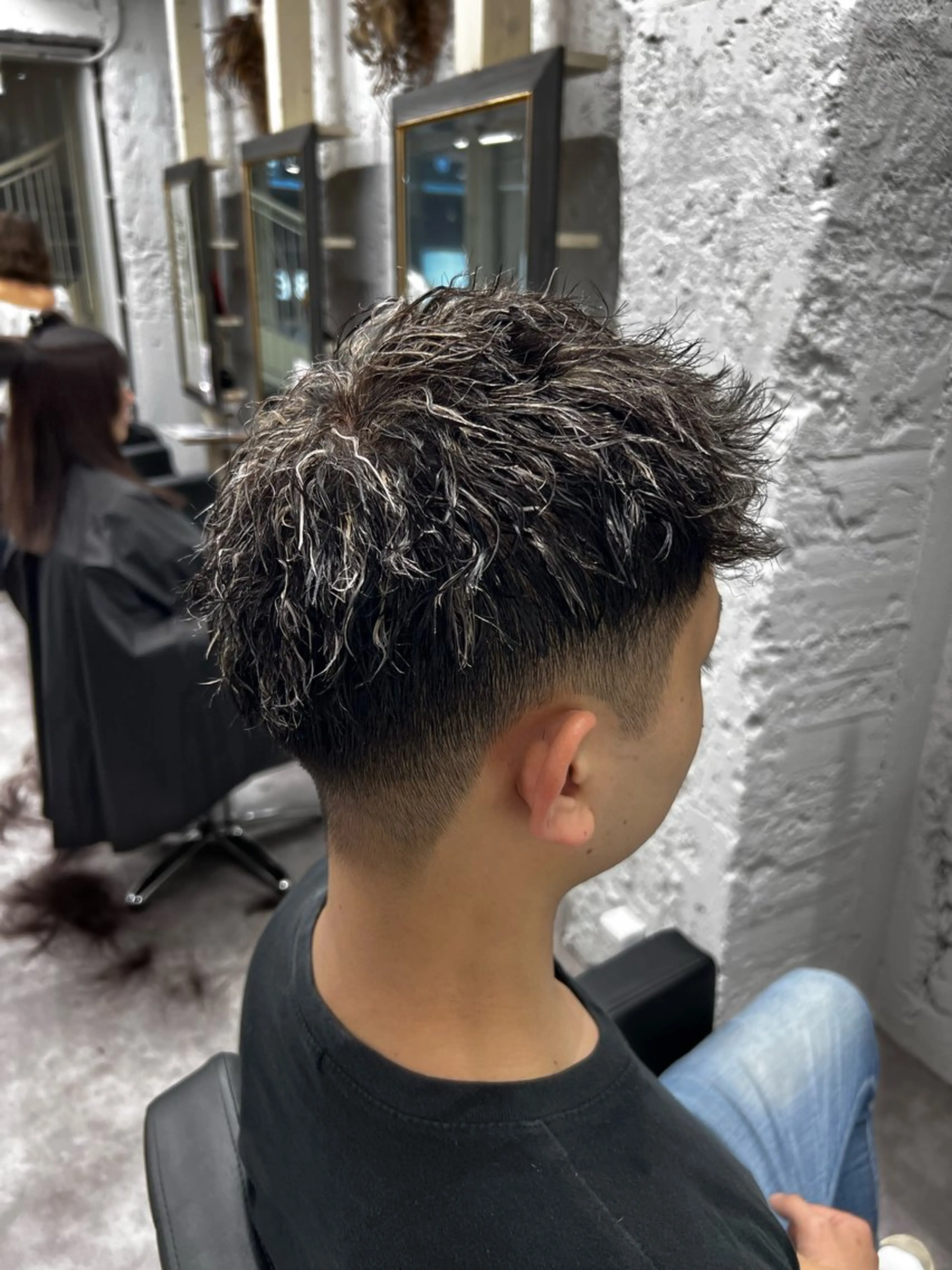 カラー パーマ メンズ カット ヘアカラー パーマ 笹江 瑞穂のヘアスタイル