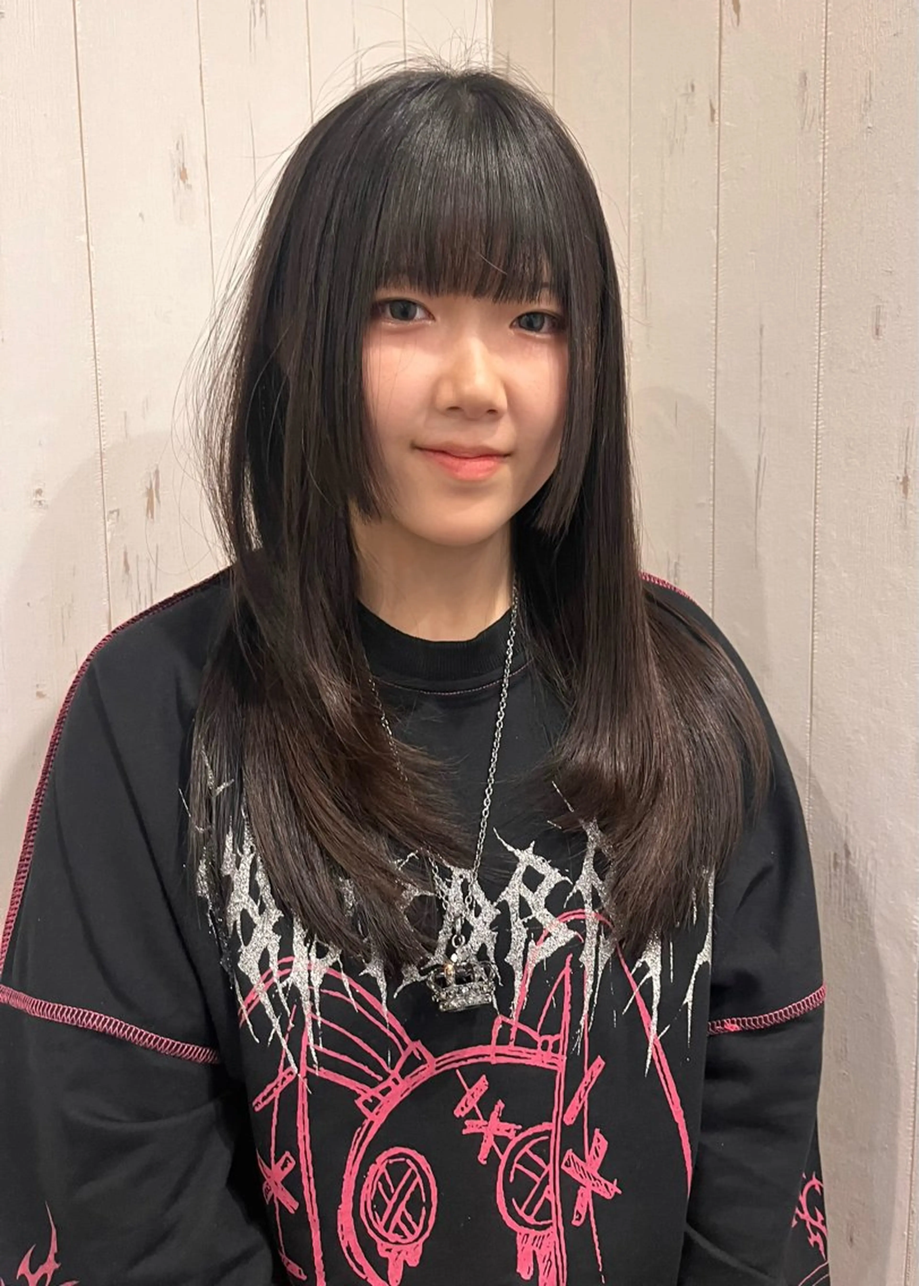 ロング 顔周りカット 姫カット 髪質改善 レイヤーカット 縮毛矯正 トリートメント marquise（マルキーズ）所属・石井 良典のヘアスタイル