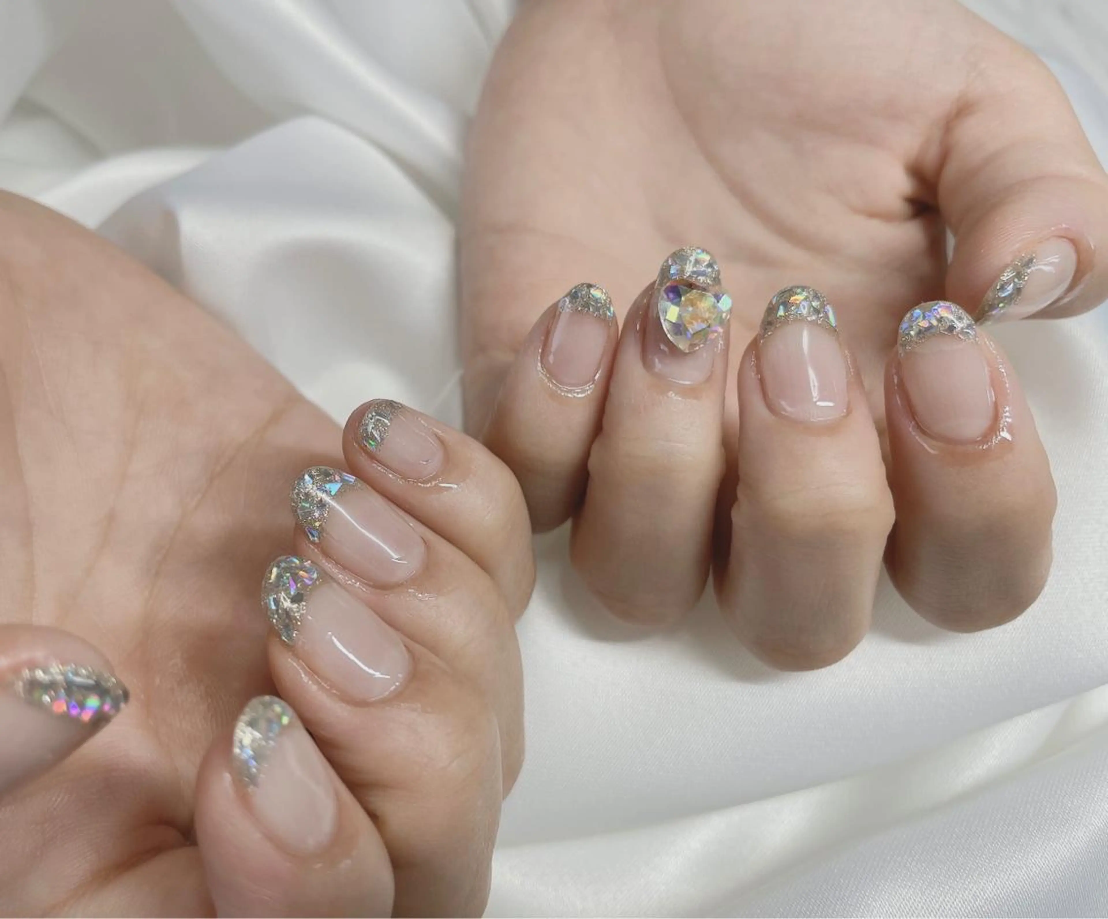 ネイル 23時まで❤︎韓国、 ワンホンネイルのネイルデザイン