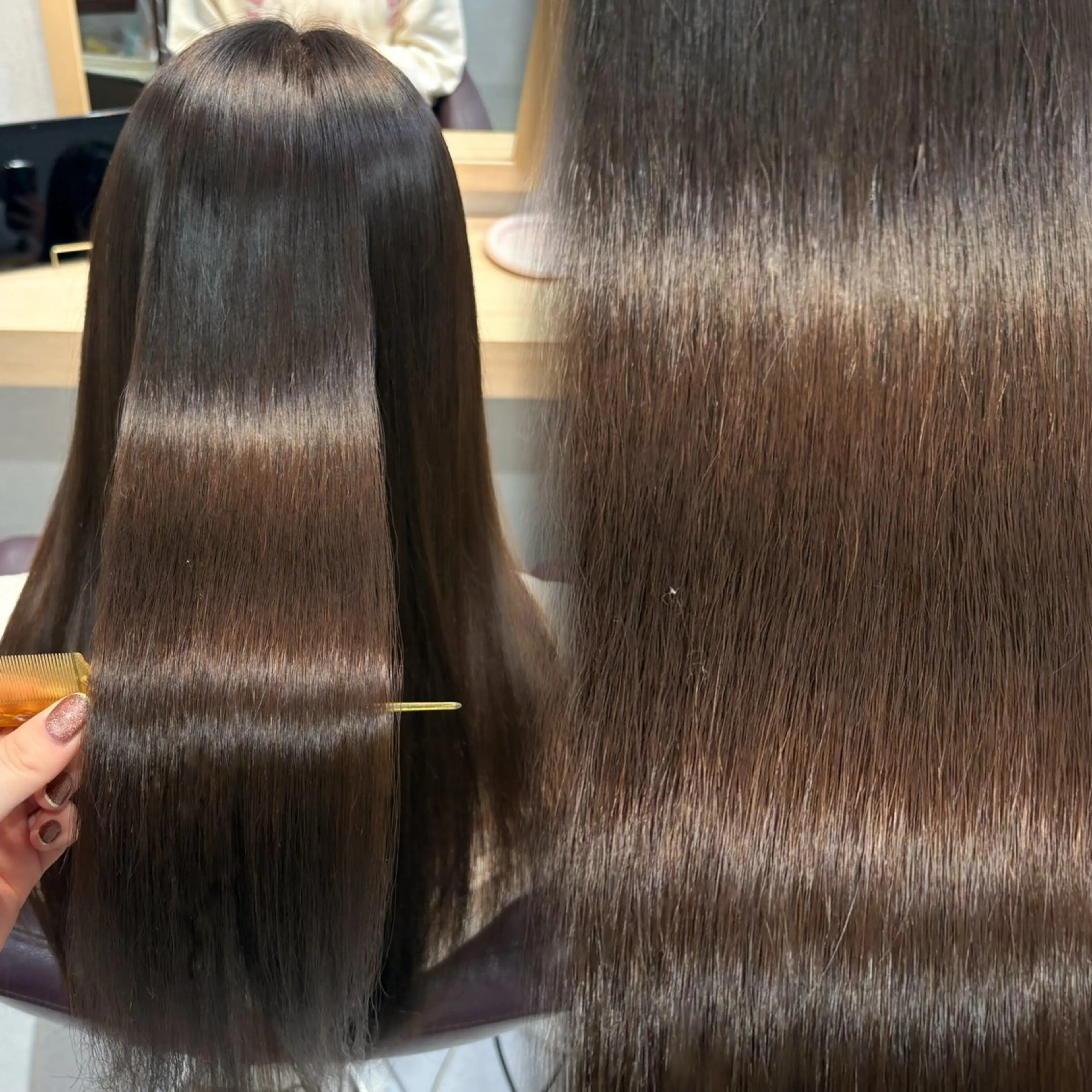 ロング カラー パーマ 透明感/チョコカラー 💍TAMA💍のヘアスタイル