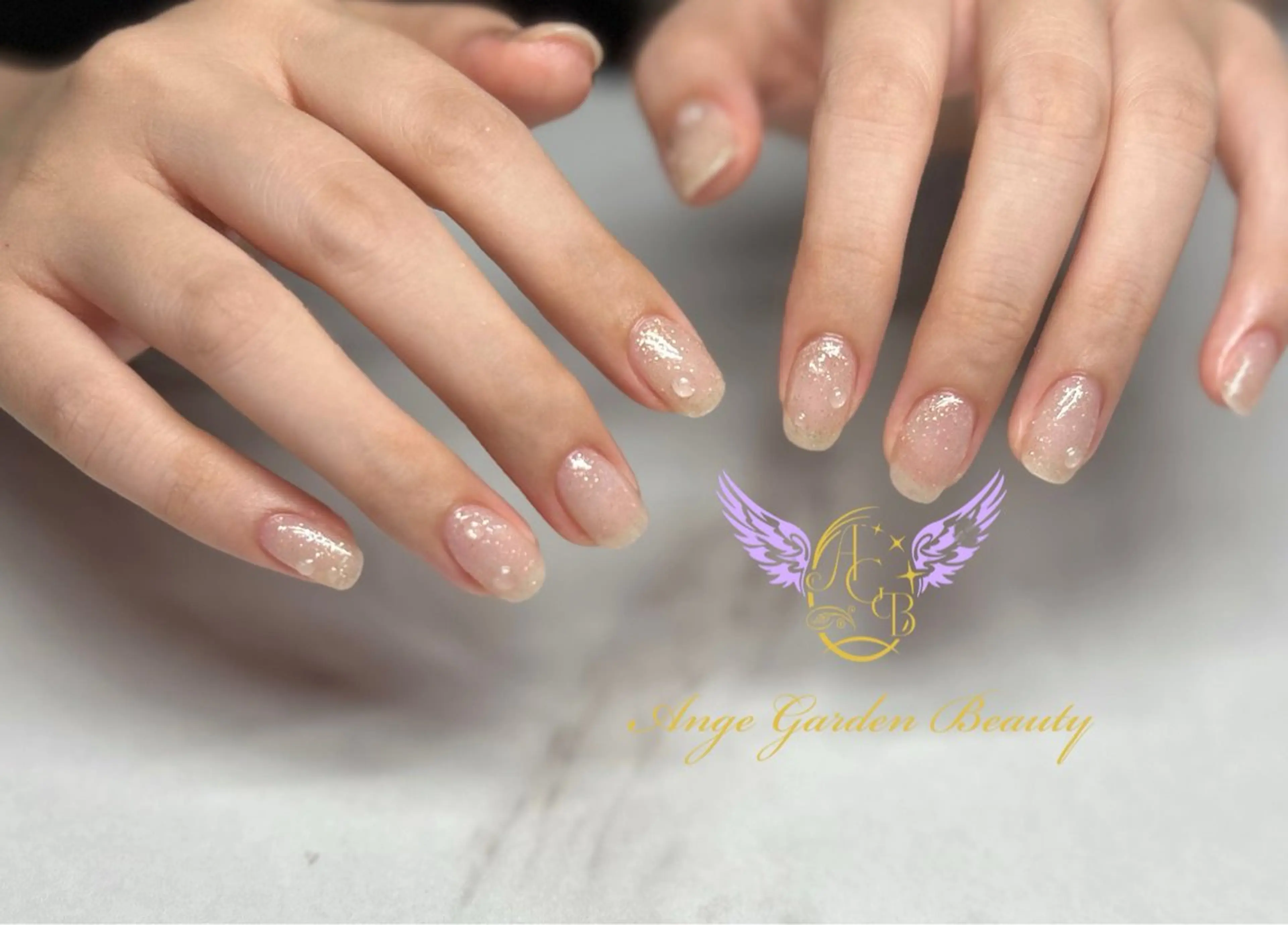 ネイル クリアネイル AngeGarden Beautymihoのネイルデザイン