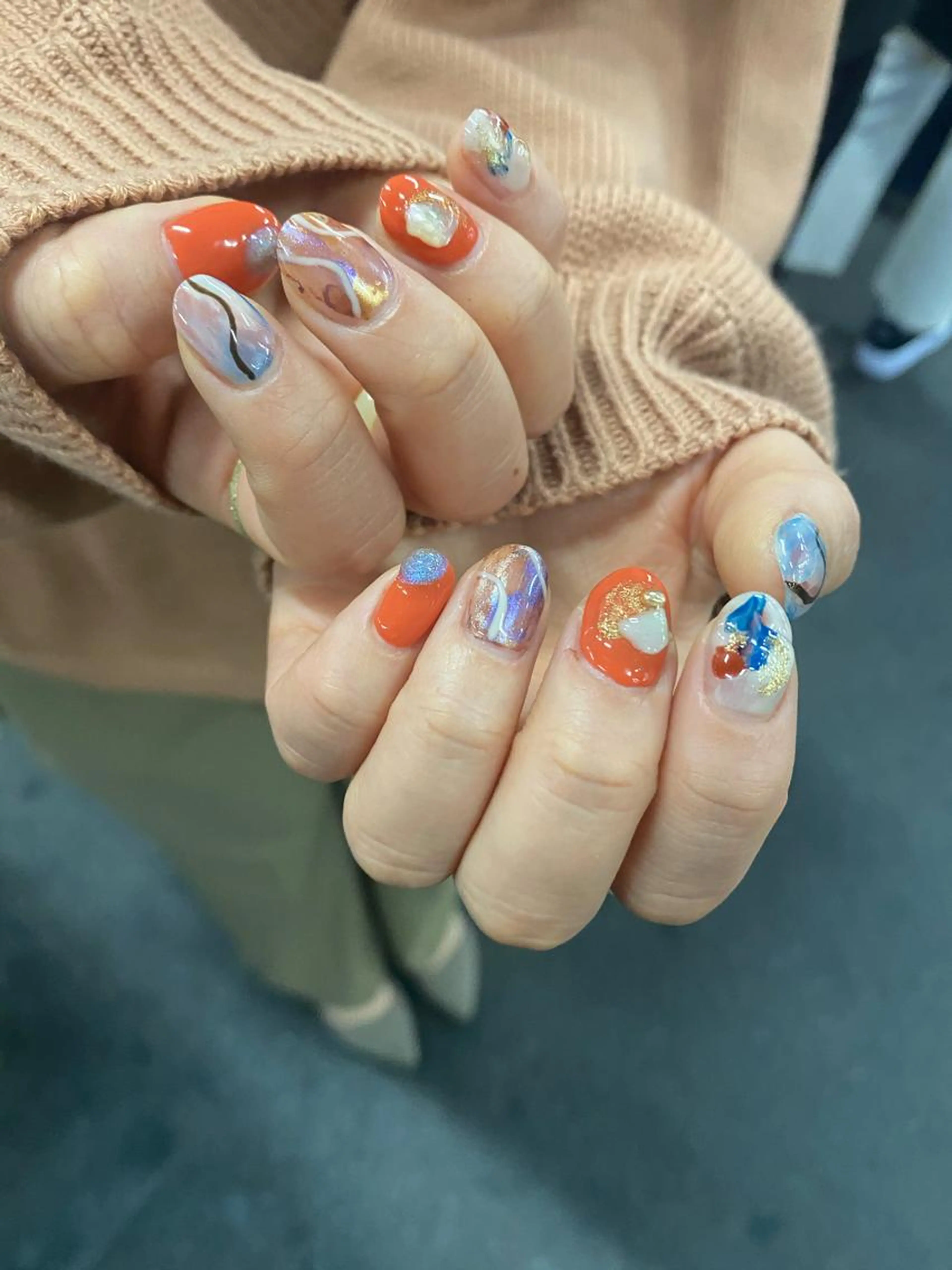 🌿90分ニュアンスネイル（オフなし）（甘皮ケア付）持ち込み相談◎ 【パラジェルベース&フィルイン変更可能】の写真