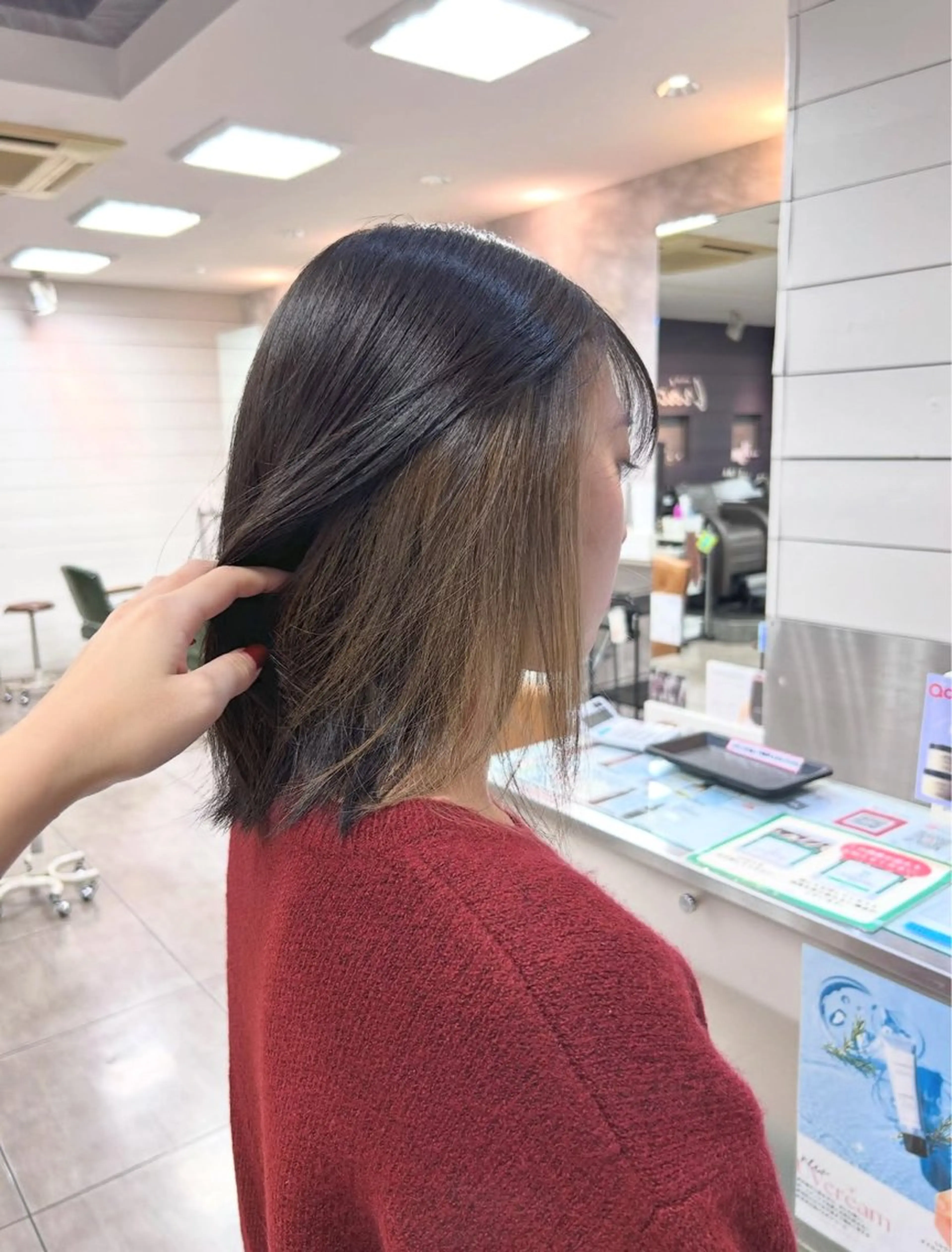 ミディアム カラー ベージュカラー イルミナカラー ヘアカラー 🎀艶カラー🎀 よしいあまねのヘアスタイル