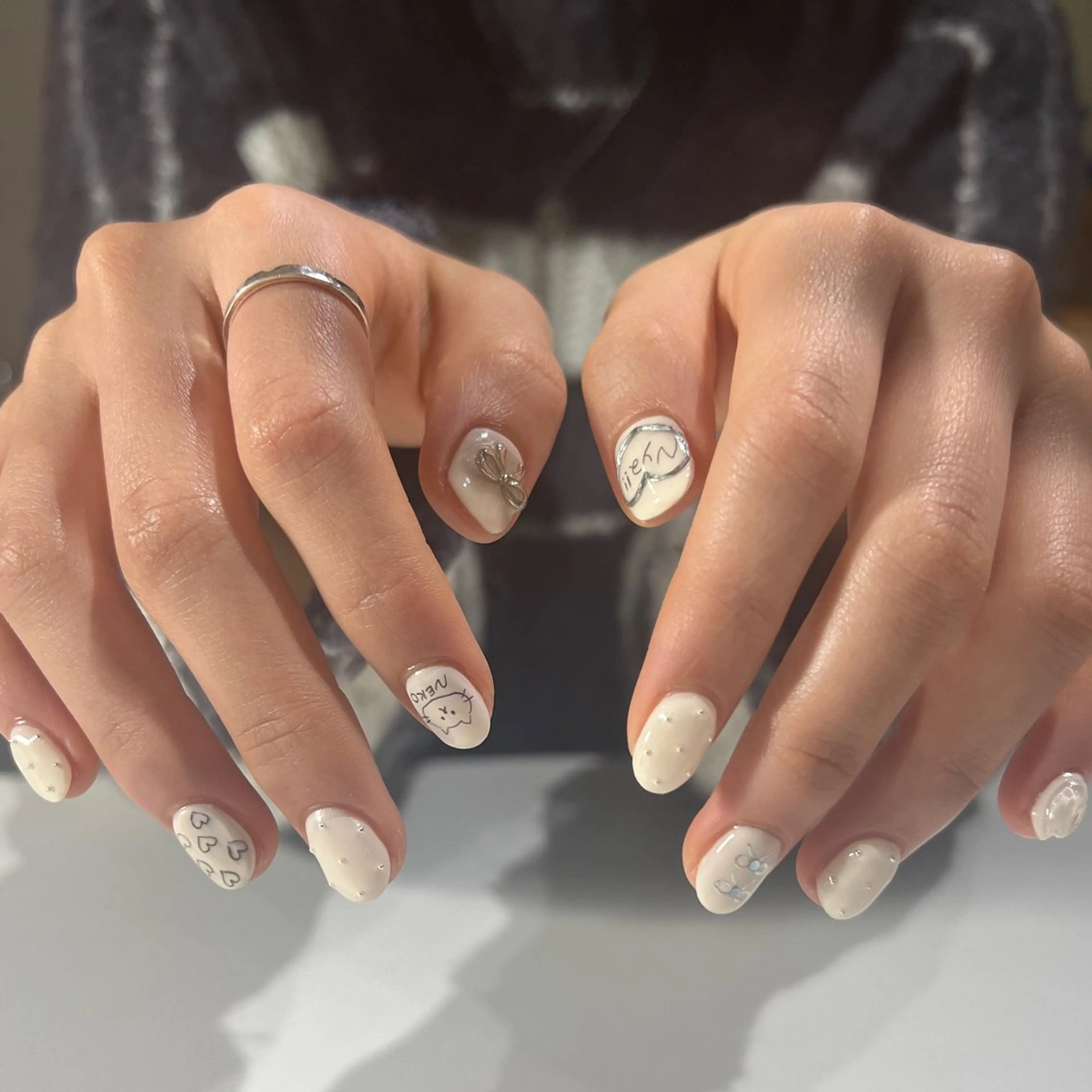 ネイル ガーリー ハンドネイル ロイ ネイルのその他イメージ