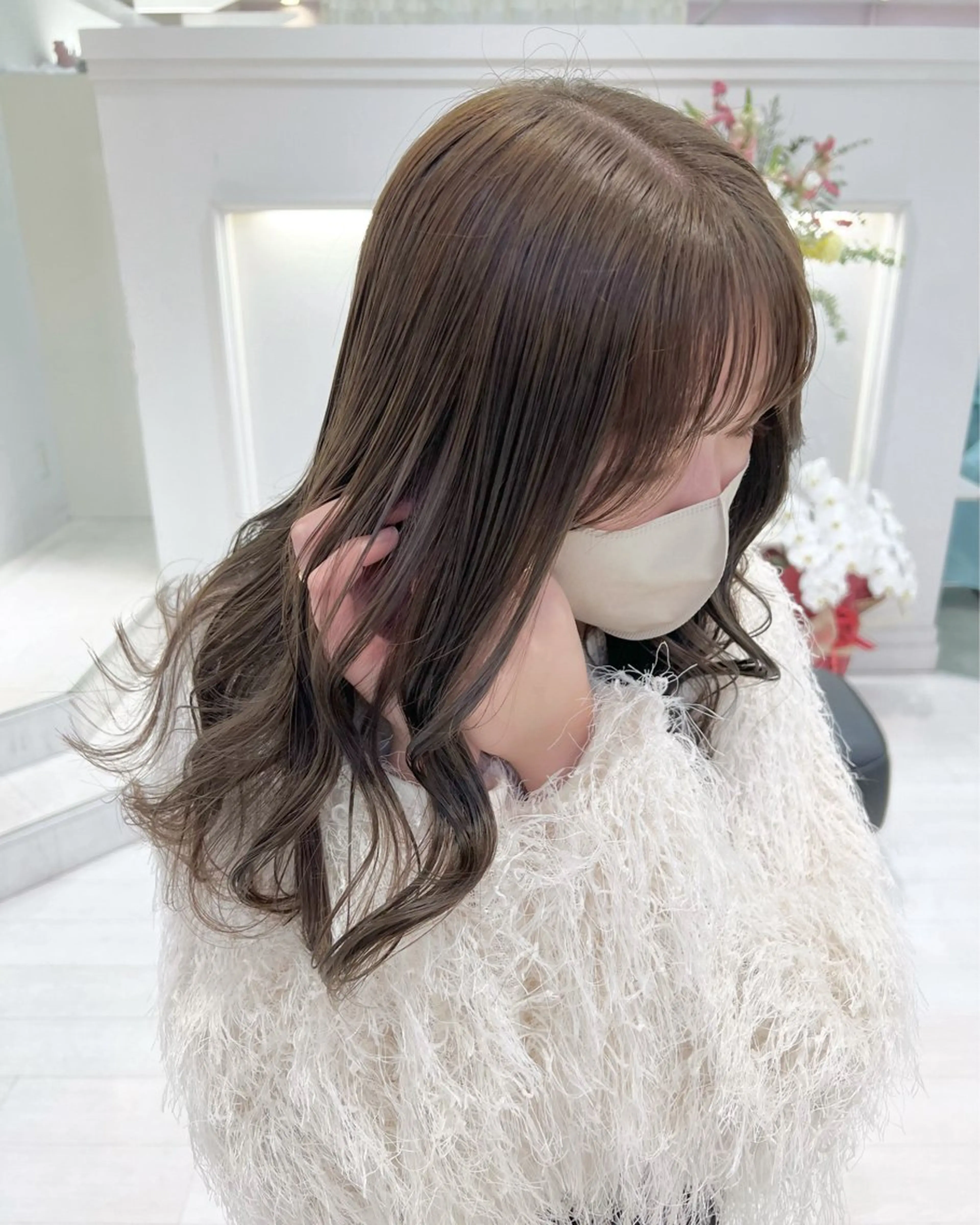 2回目以降の方🐮🥣🤍【ワンカラー】+ 【カット】の写真