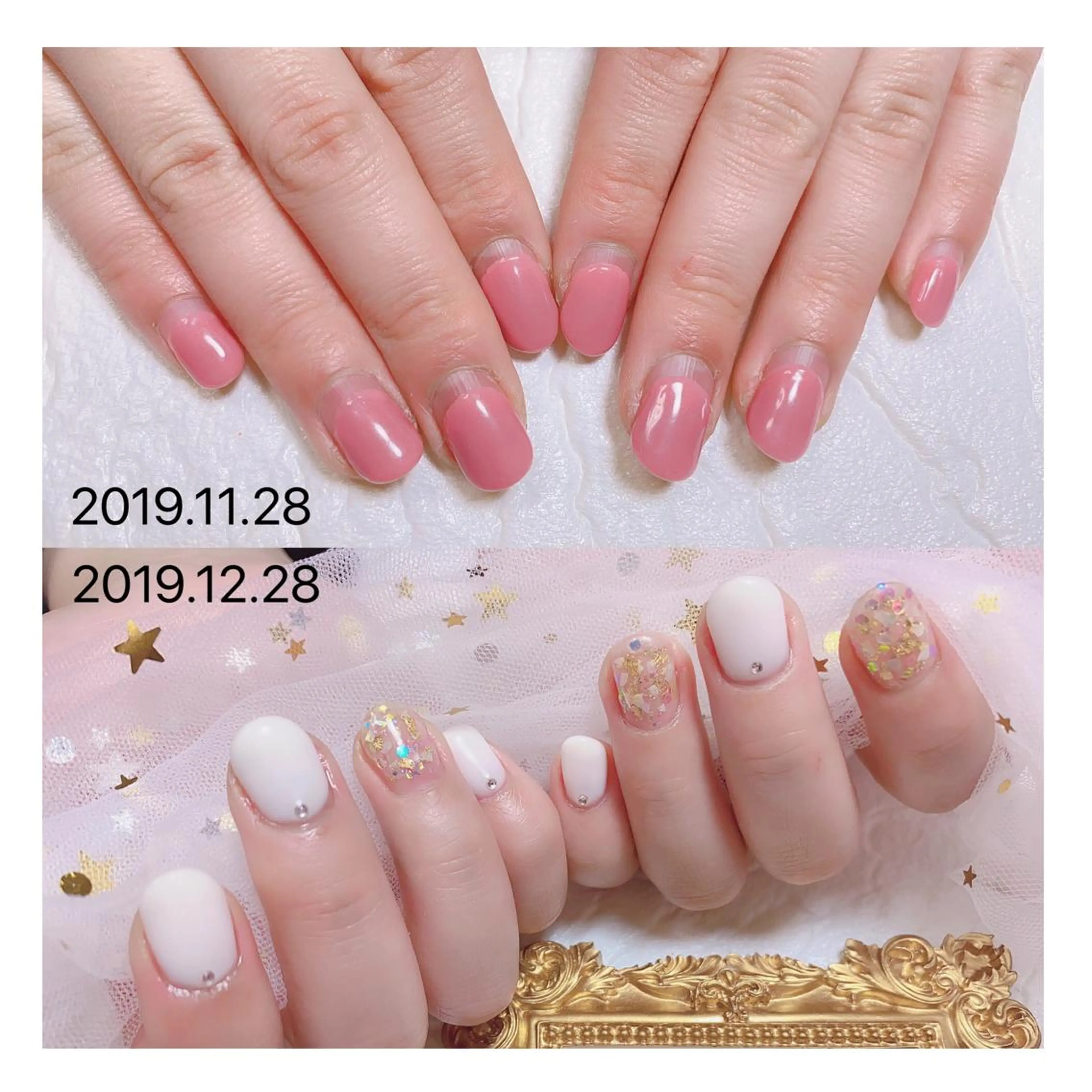 ショート ネイル ジェルネイル キラキラネイル ニュアンスネイル オフィスネイル ワンカラーネイル ハンドネイル 👑enen style👑のネイルデザイン