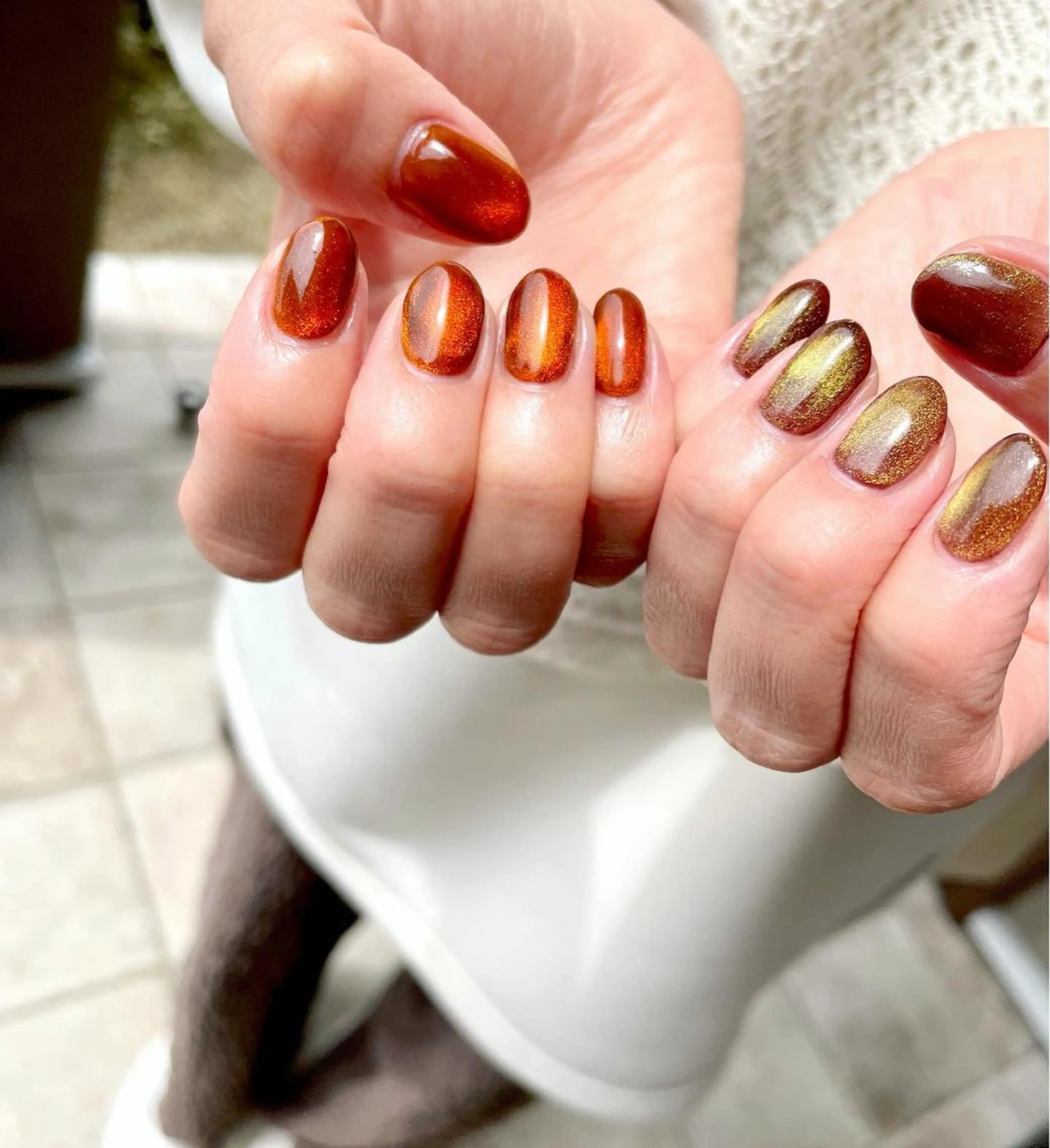 ネイル フットネイル ジェルネイル 韓国ネイル マグネットネイル ニュアンスネイル 甲府市徳行 🧸prunelleのネイルデザイン