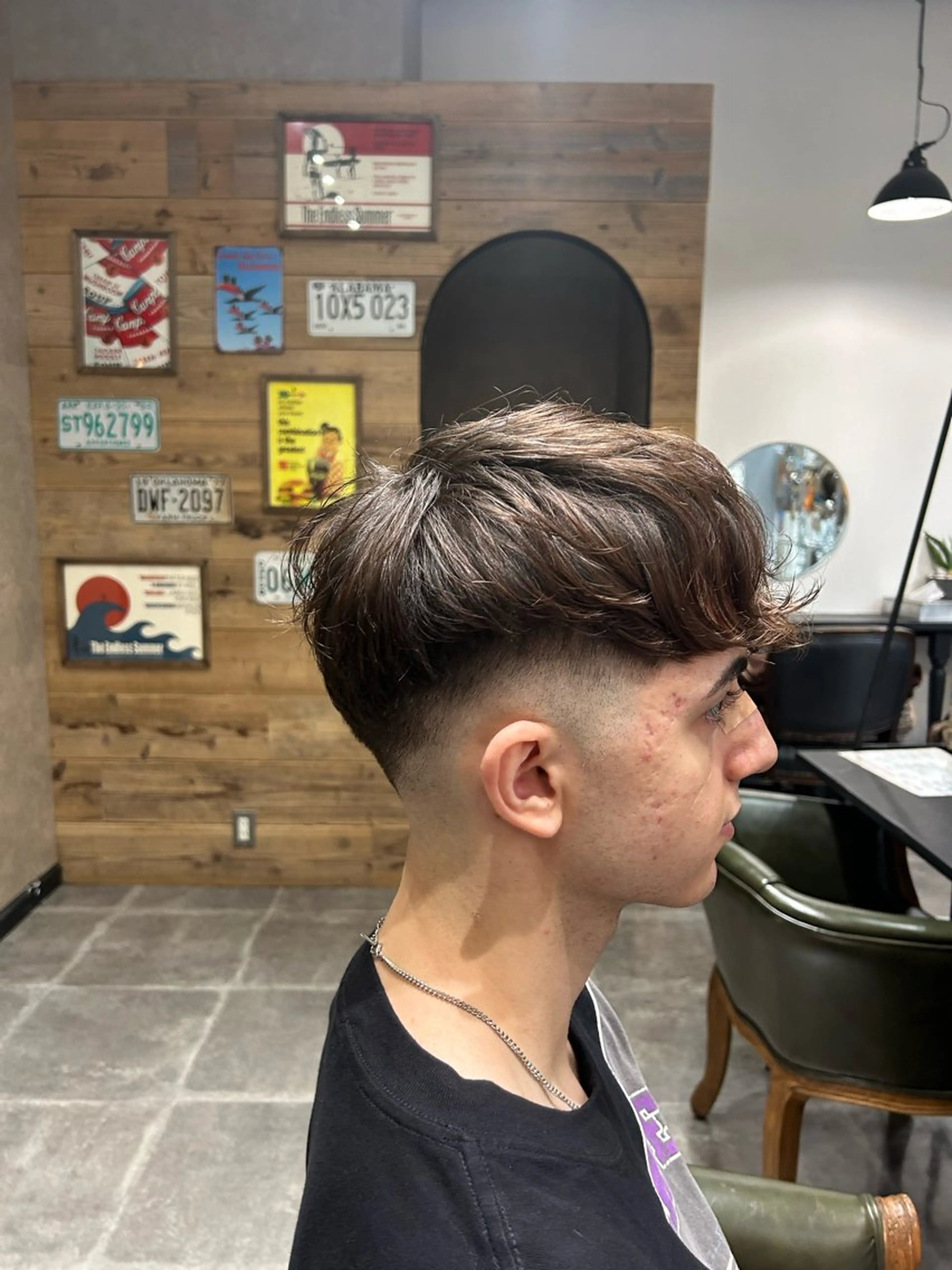 ショート メンズカット／パーマ 中 有晴のヘアスタイル