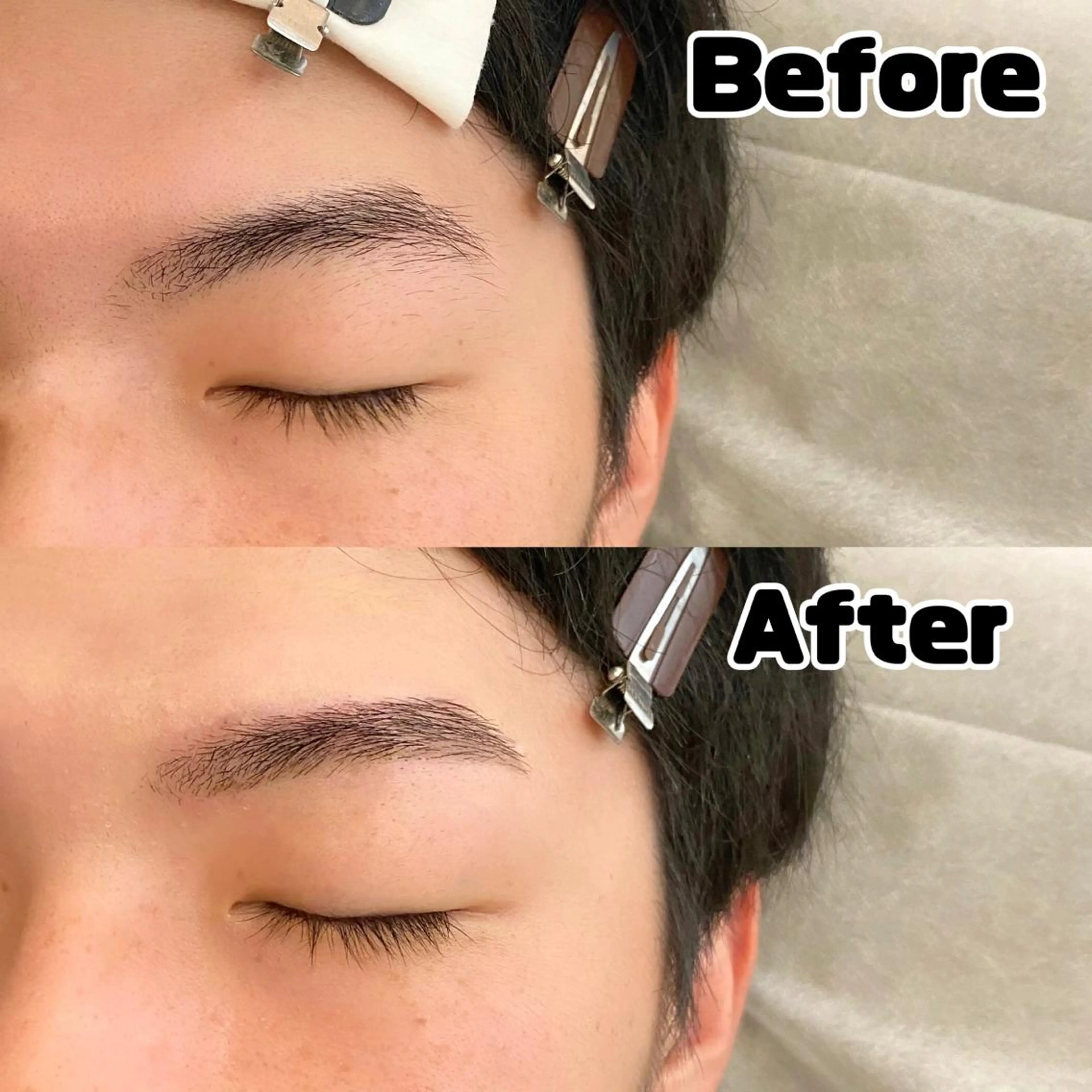 【メンズ】ブロラミ×眉カットの写真