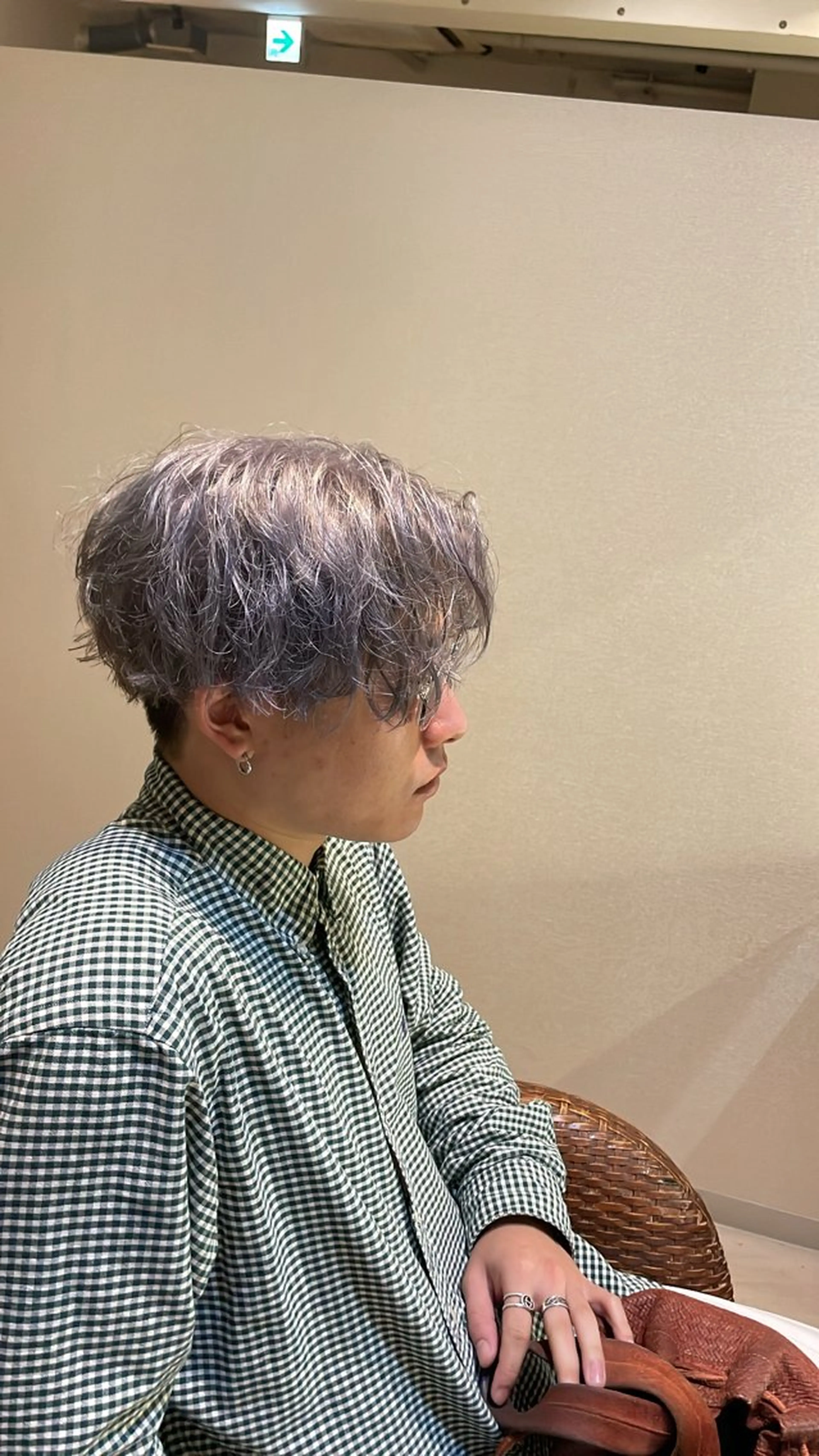 ショート カラー メンズ カット ヘアカラー トリートメント 白取 星矢のヘアスタイル