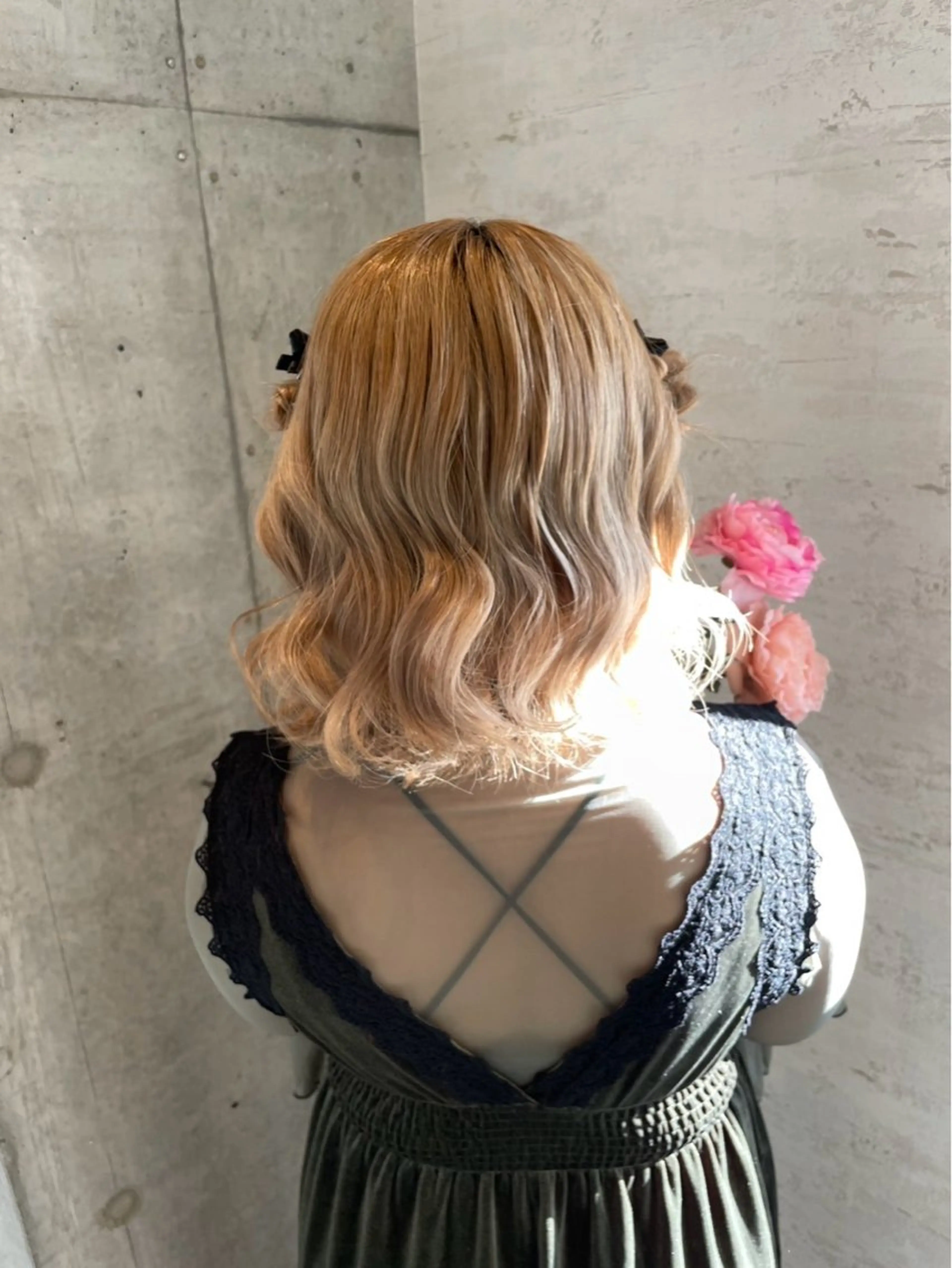 ミディアム ヘアアレンジ Reve  resort所属・美髪× ヘアセット✨Araiのヘアスタイル