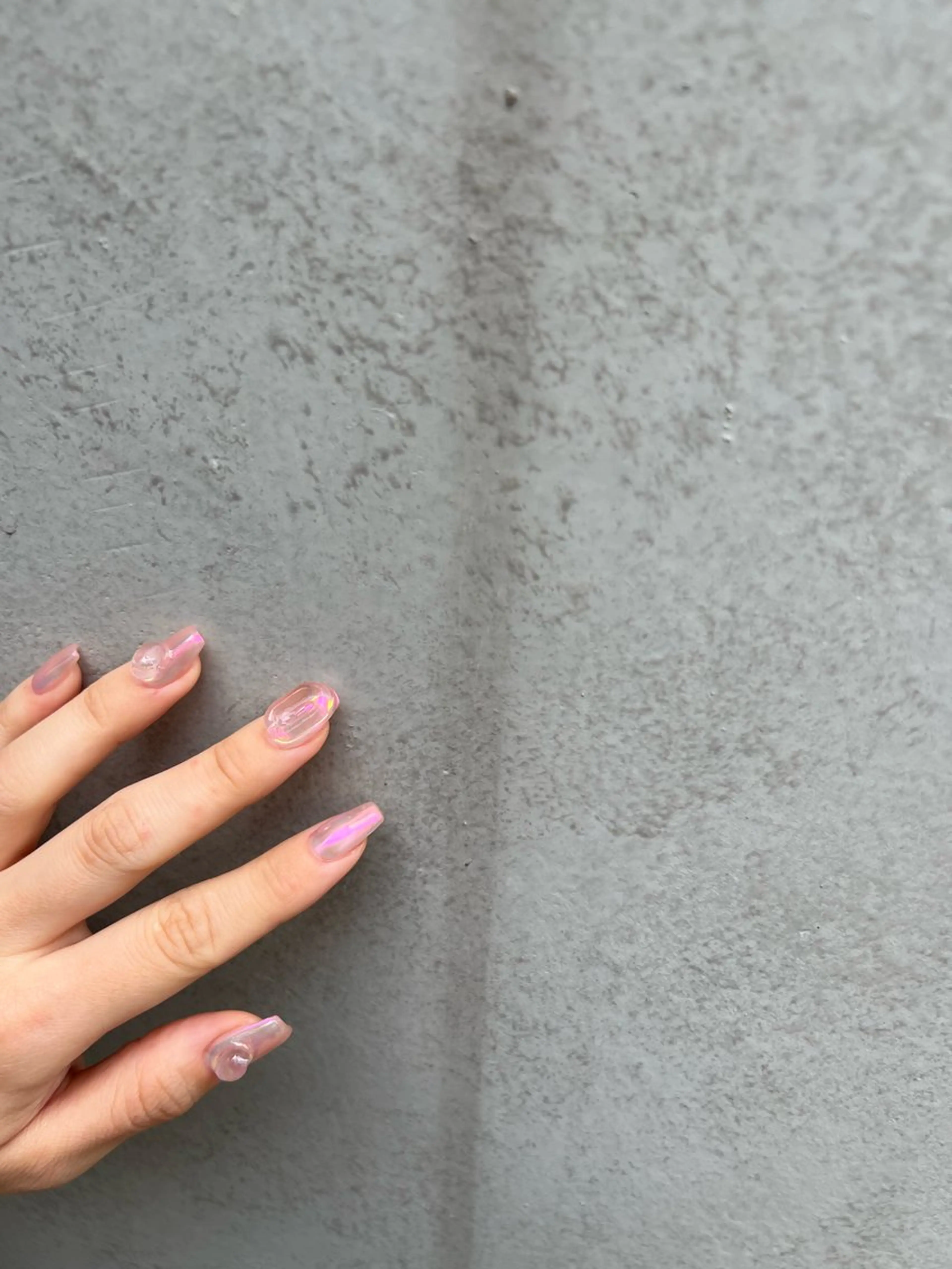 ネイル オーロラネイル ミラーネイル 持ち込み ニュアンスネイル ピンク Charme. NOBUKOのネイルデザイン