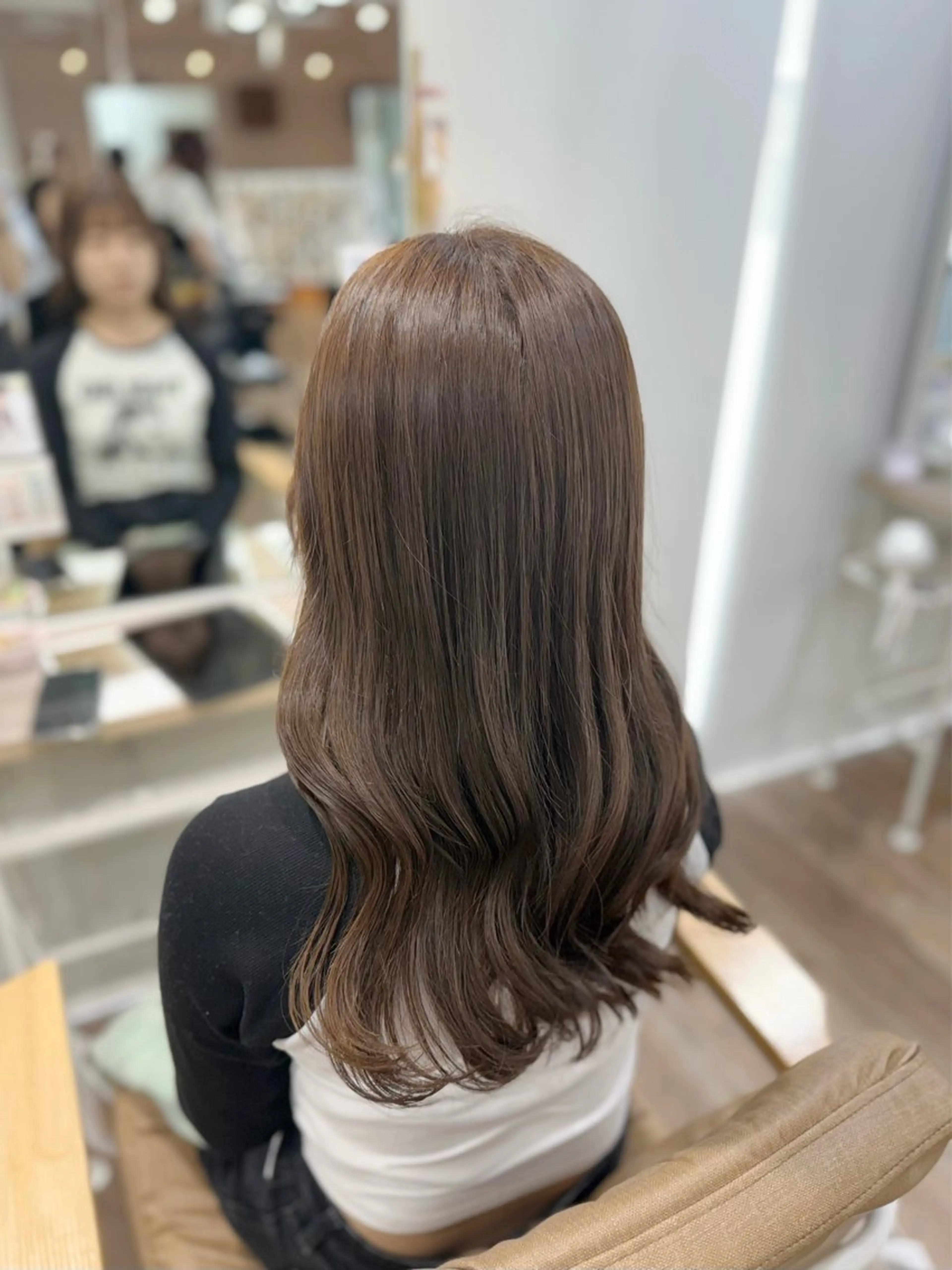 ロング カット ヘアカラー トリートメント ピンク・ラベンダー/ レイヤー/NANAのヘアスタイル