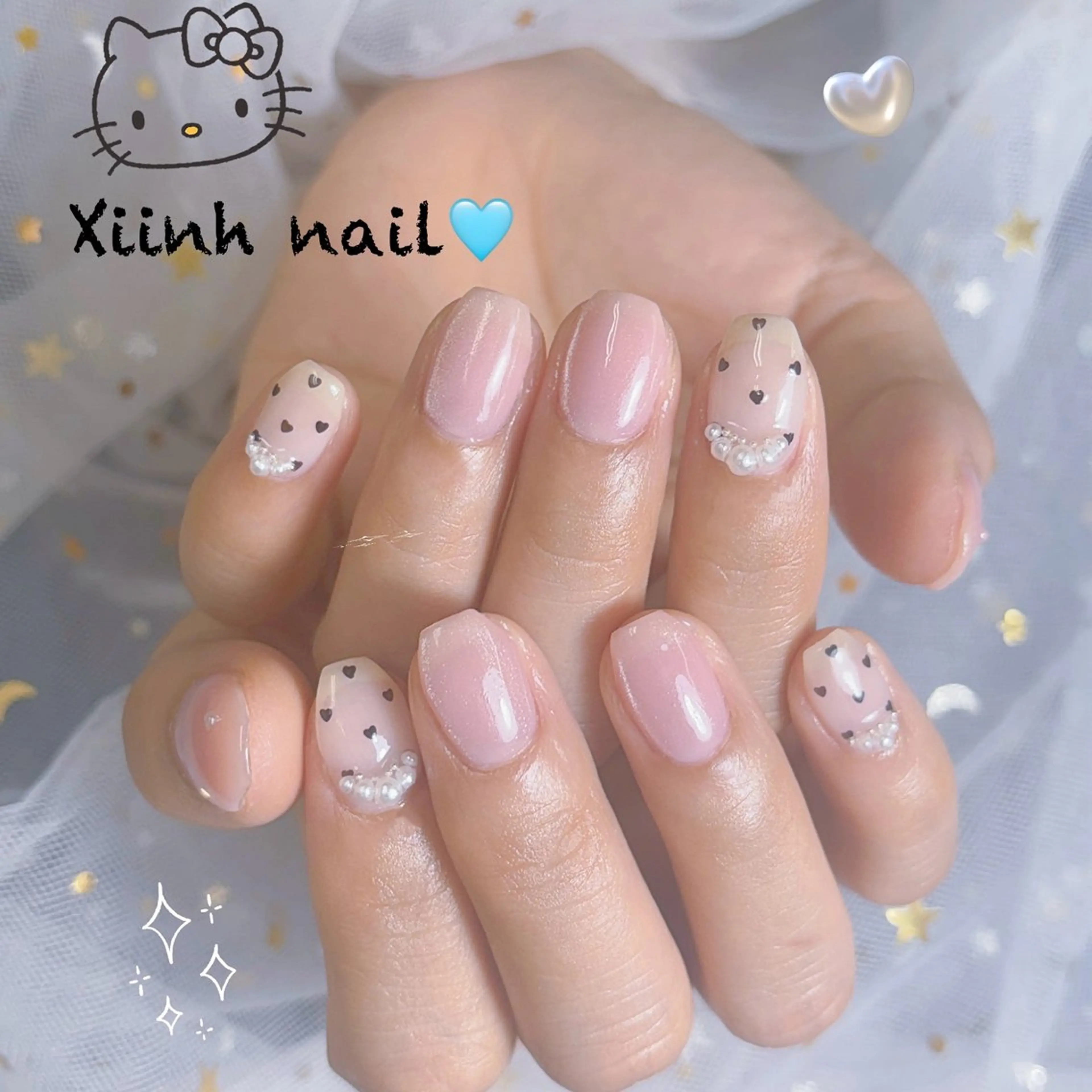 ネイル チークネイル 桜ネイル フットネイル ジェルネイル ハロウィン ハンドネイル XIINH NAIL SALONのネイルデザイン