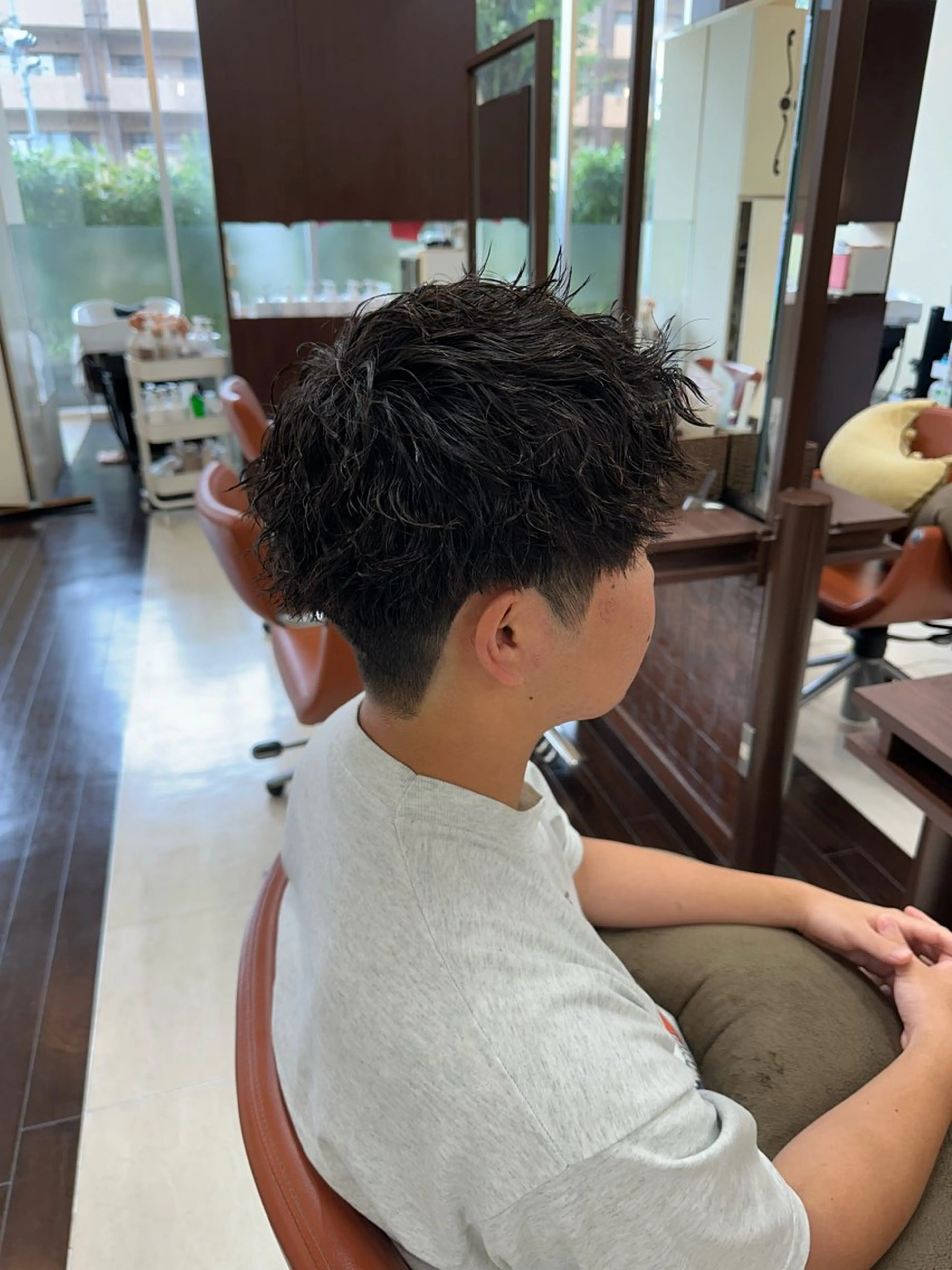 ショート カラー パーマ メンズ カット パーマ ヘアセット 毎月230人担当/ メンズヘア/清和武虎のヘアスタイル