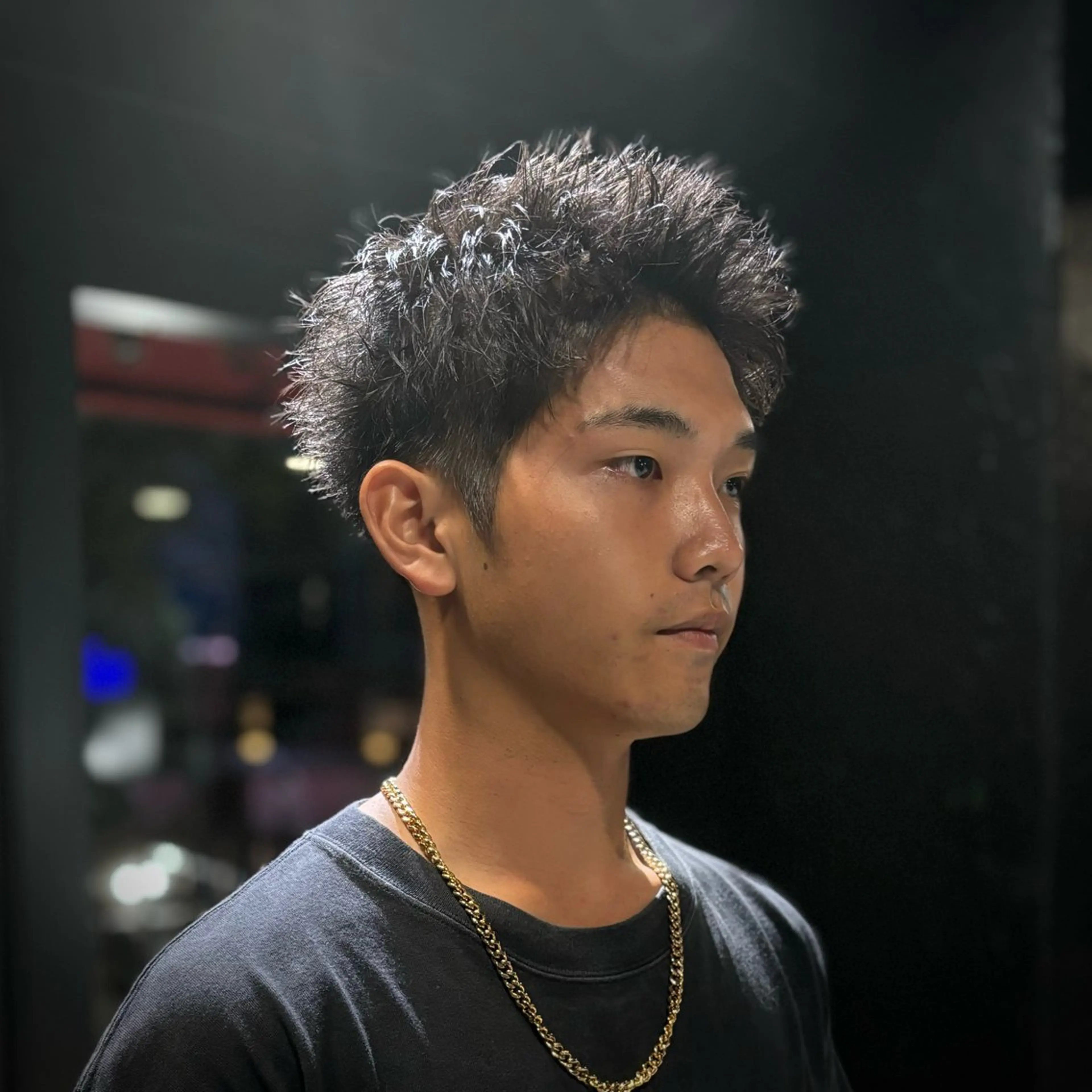 ショート メンズ スパイキーショート 刈り上げ ショートヘア カット トリートメント ヘアセット スパイキーショート アメ村【戸兵吏駒】のヘアスタイル