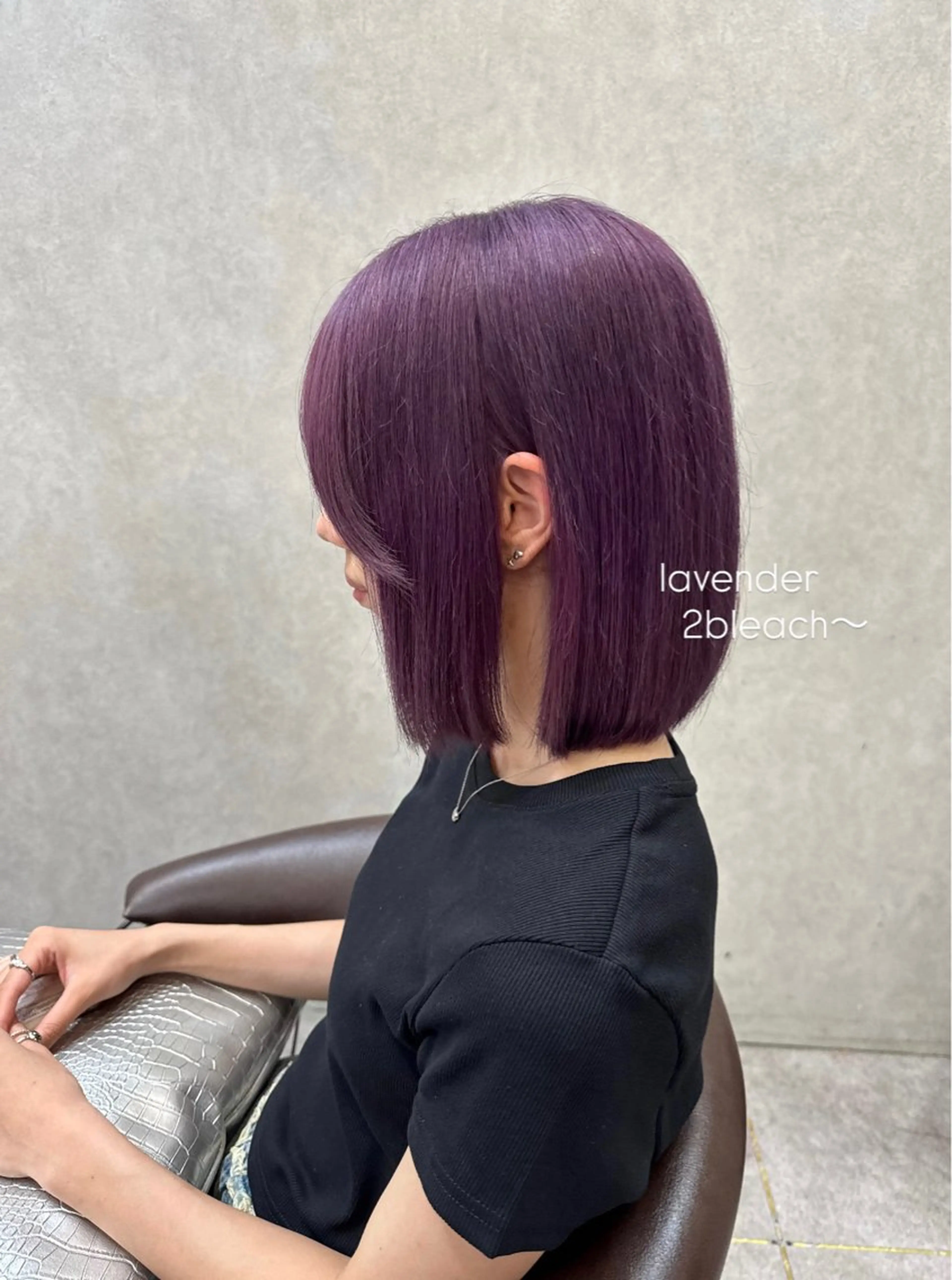 ミディアム karin ボブハイトーンのヘアスタイル