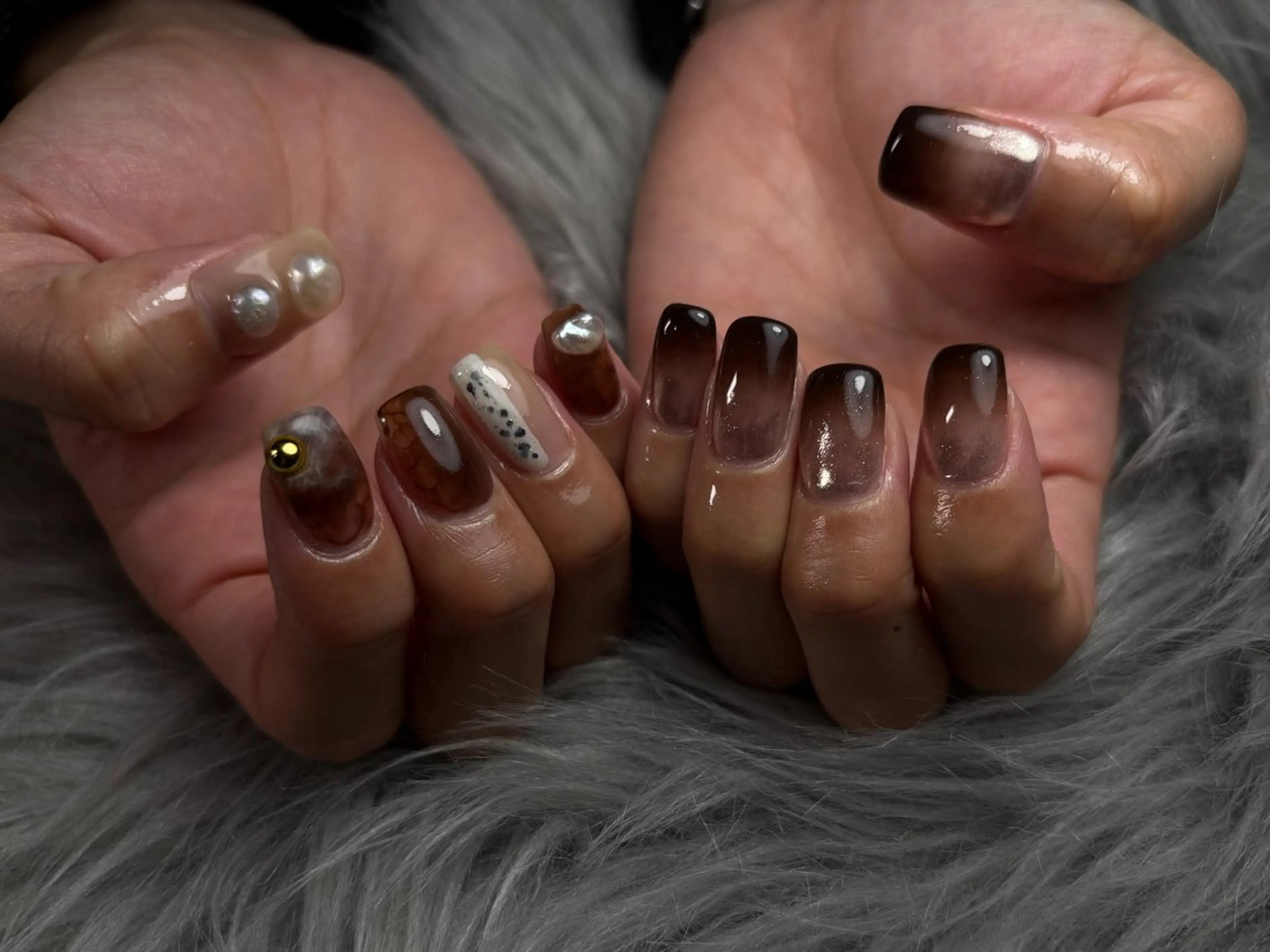 ネイル 持ち込み ニュアンスネイル ハンドネイル k nailのネイルデザイン