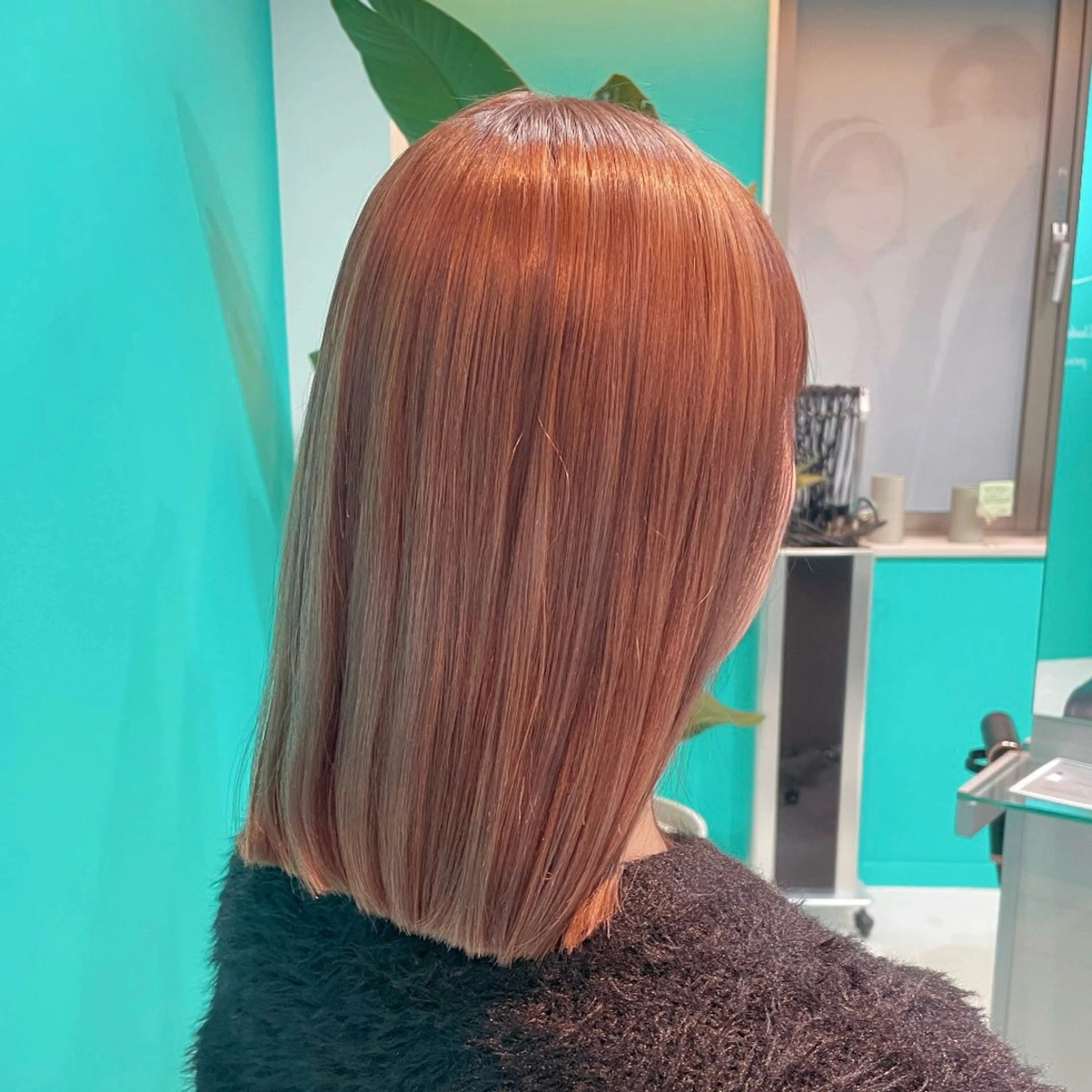 ミディアム カラー ベージュカラー ピンクカラー ピンクベージュ Natsuki💖 ボブ×艶カラー🥣のヘアスタイル