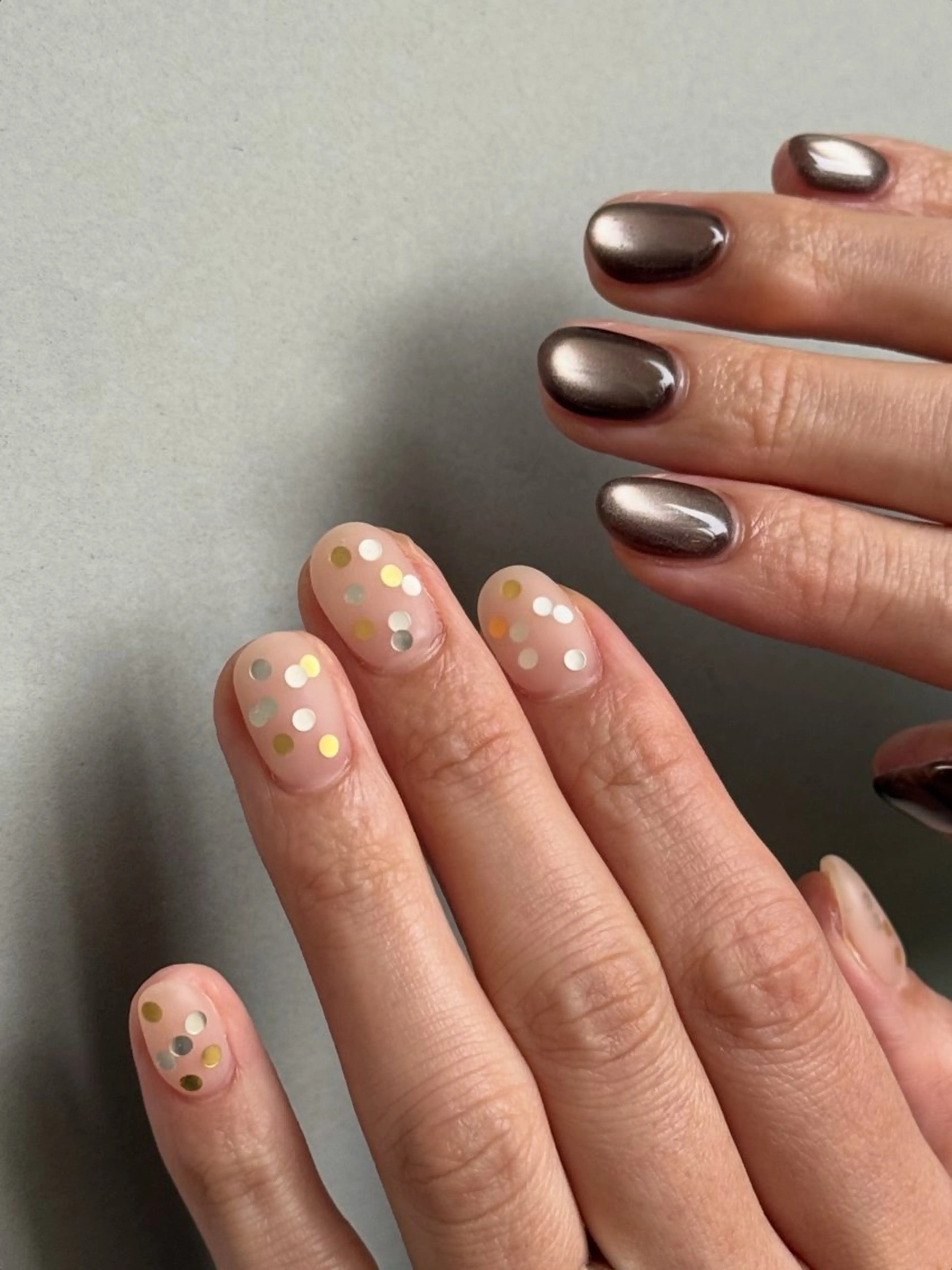 ネイル ホログラムネイル マットネイル Manon Yuiのネイルデザイン